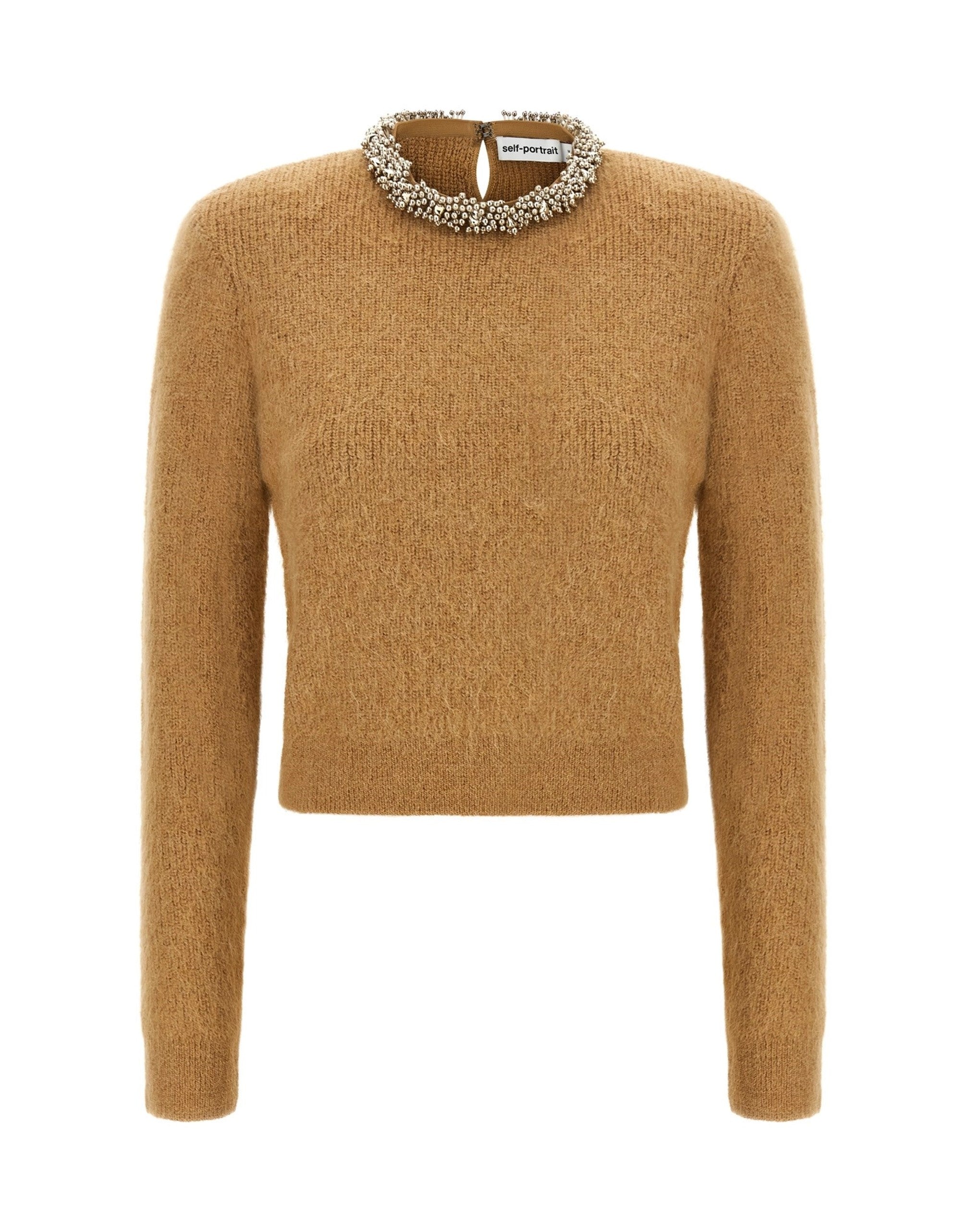 Self-Portrait Jewel Embroidered Sweater