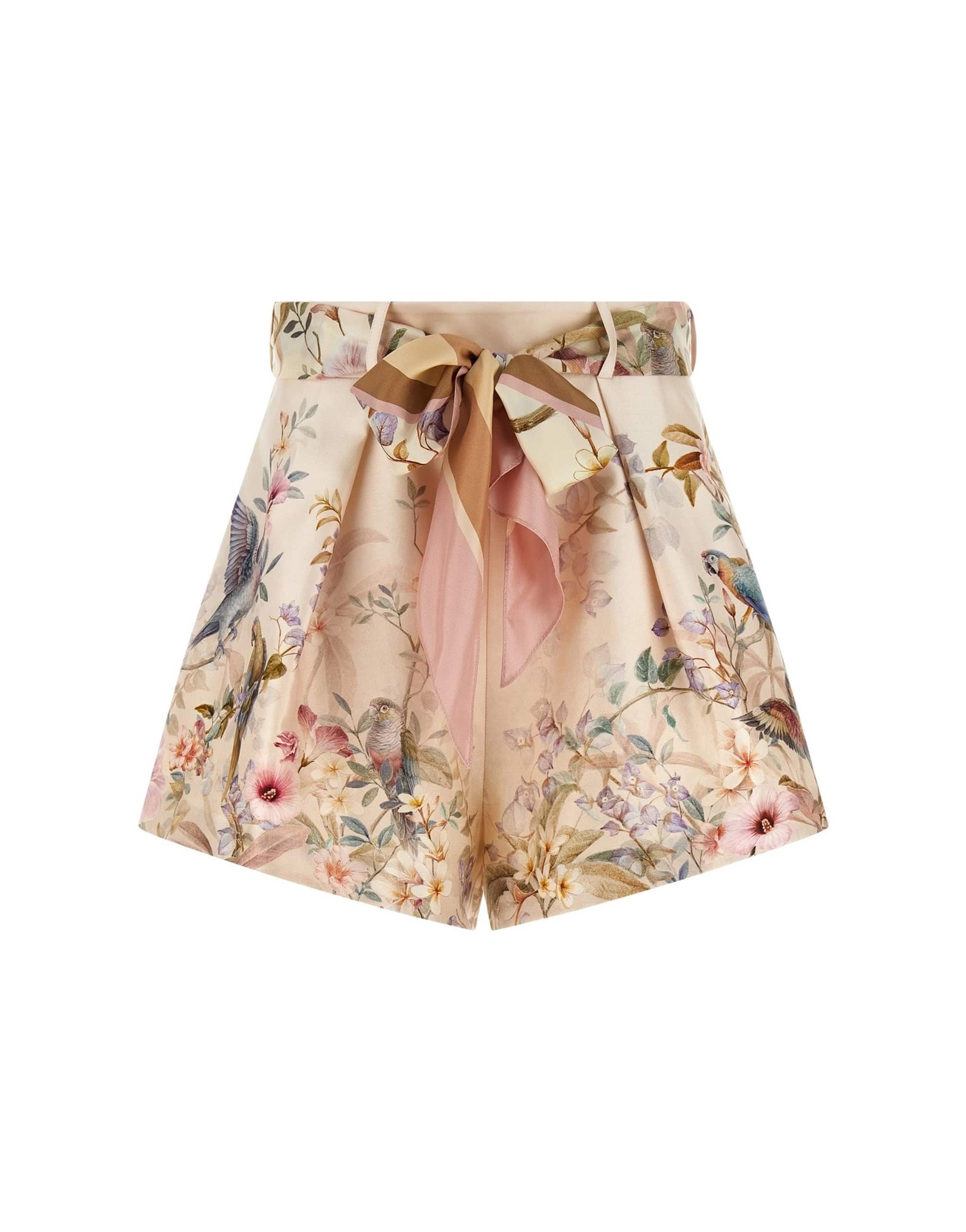 Zimmermann Rebellion Aviary-Print Shorts