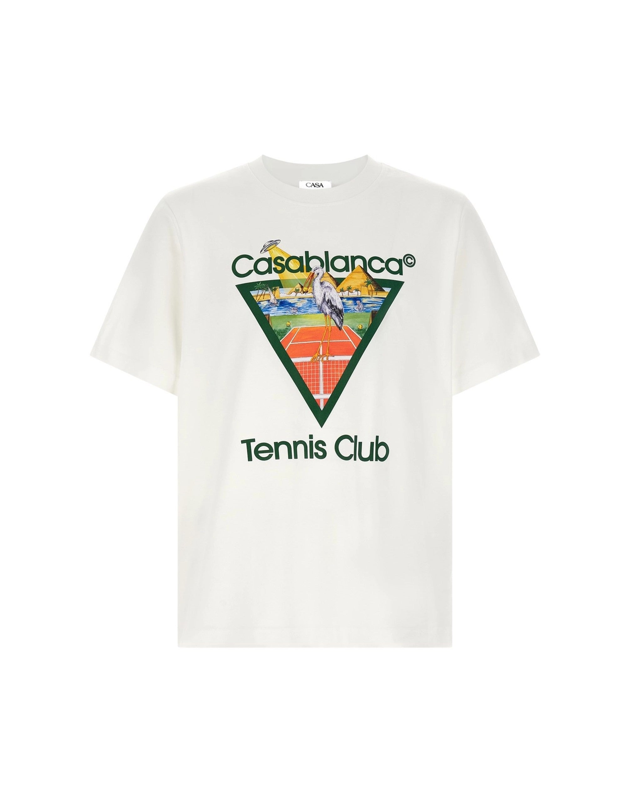Casablanca Tennis Club Front Print T-Shirt