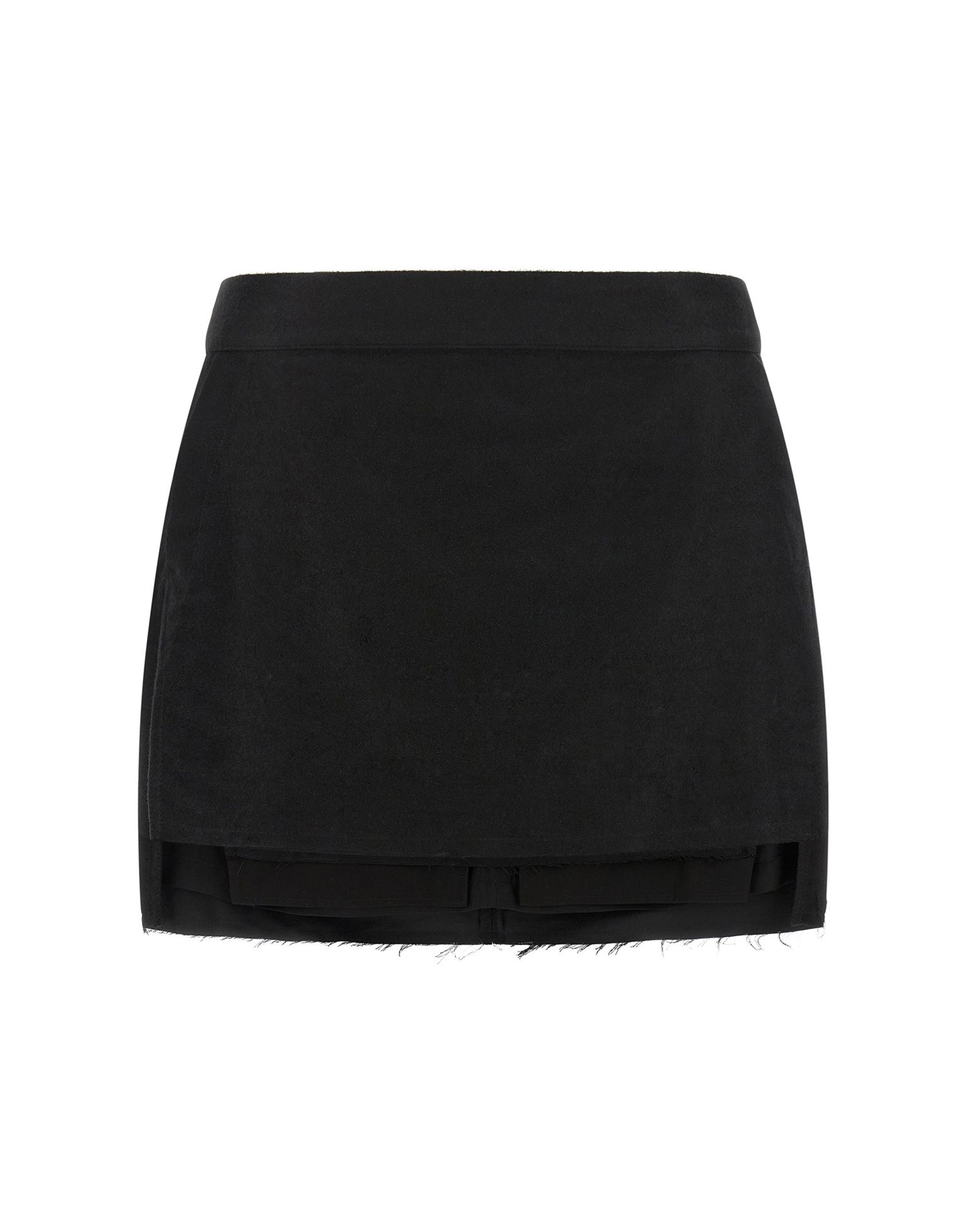 Rick Owens Fog Cutoff Mini Skirt