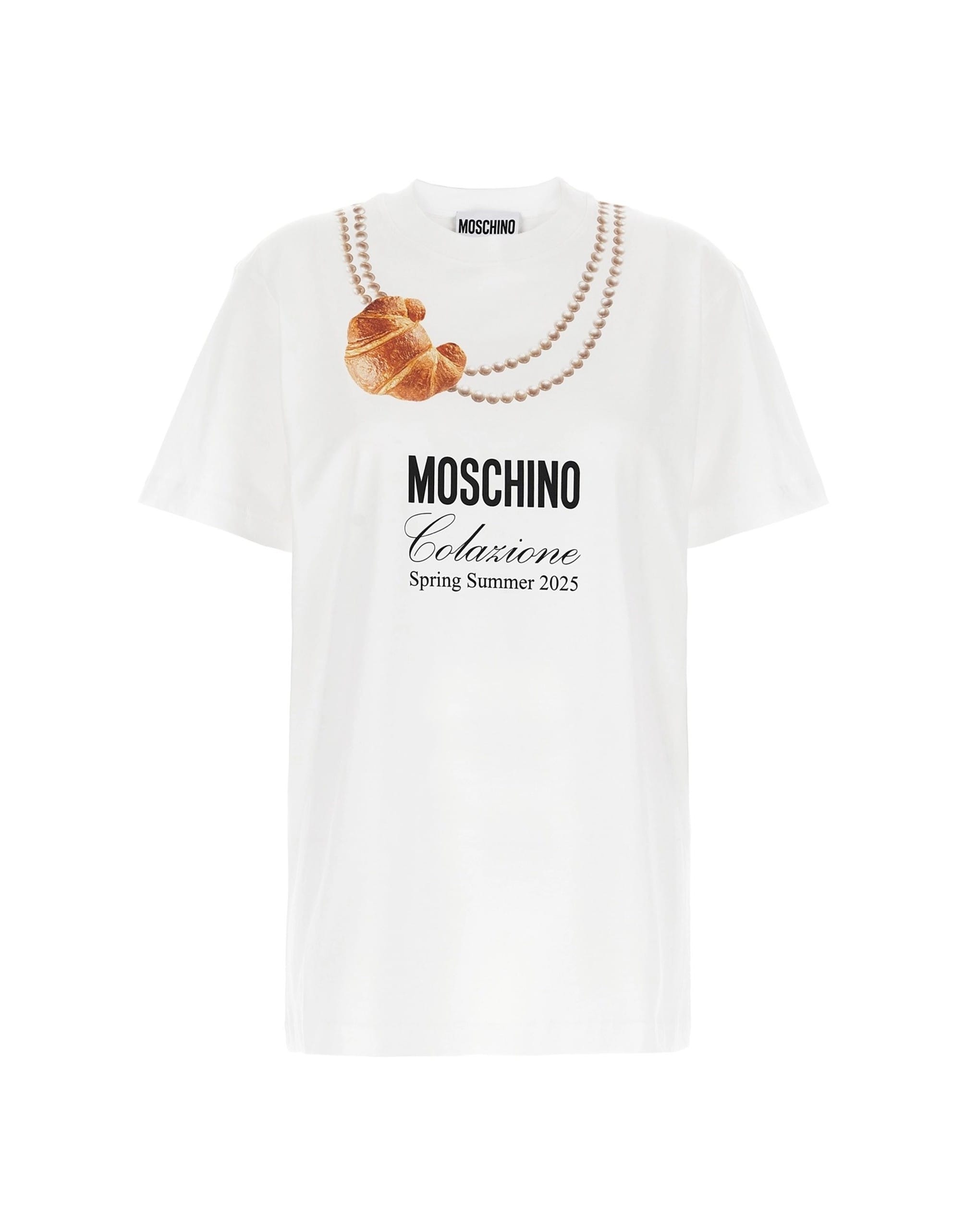 Moschino Colazione Cropped T-Shirt