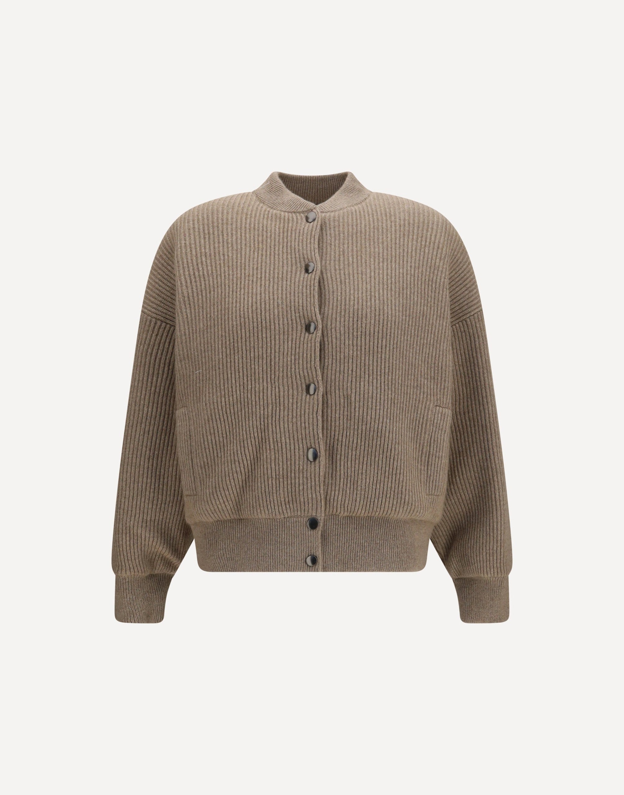 Brunello Cucinelli Ribbed Cashmere Bomber