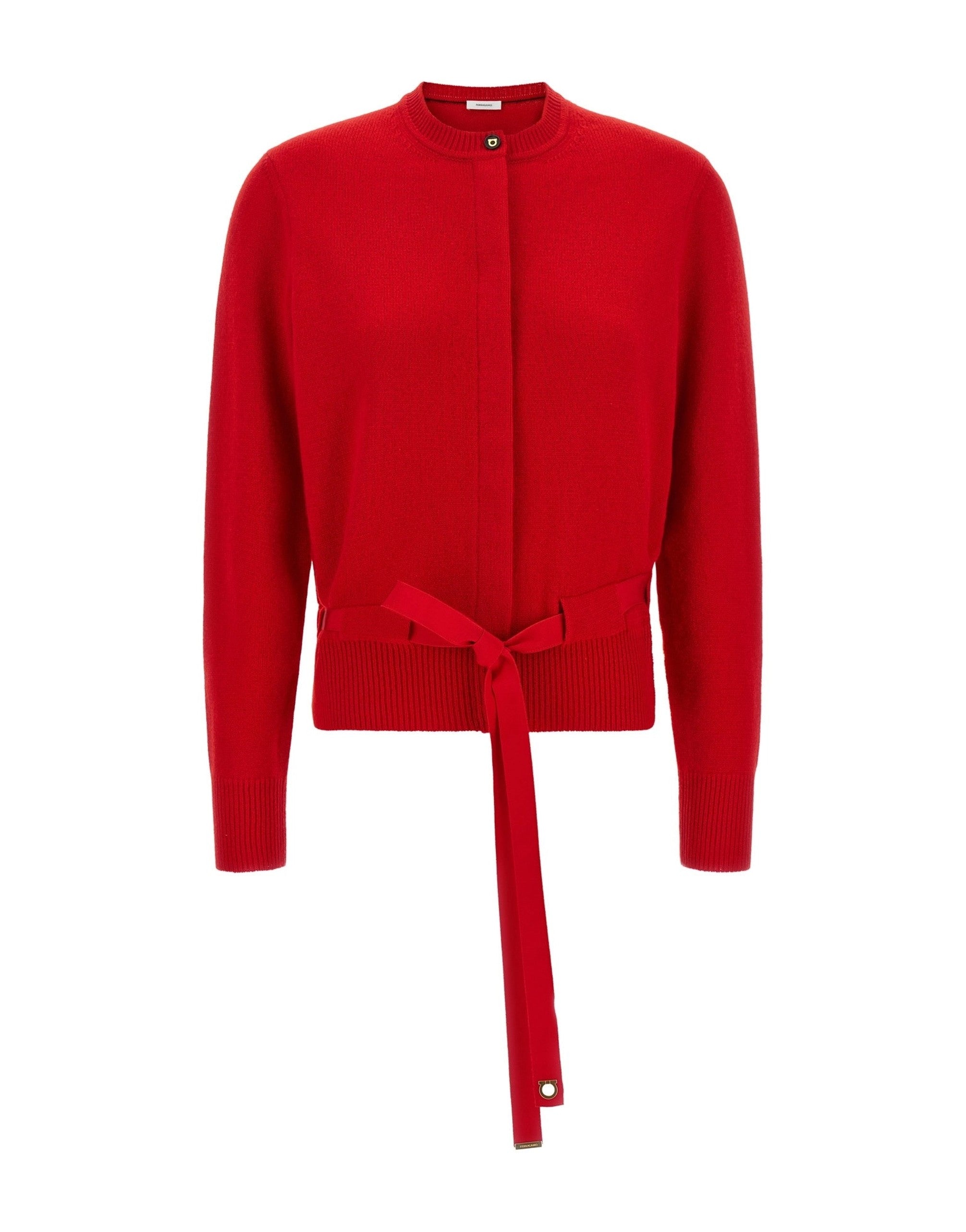 Ferragamo Cropped Belted Cardigan