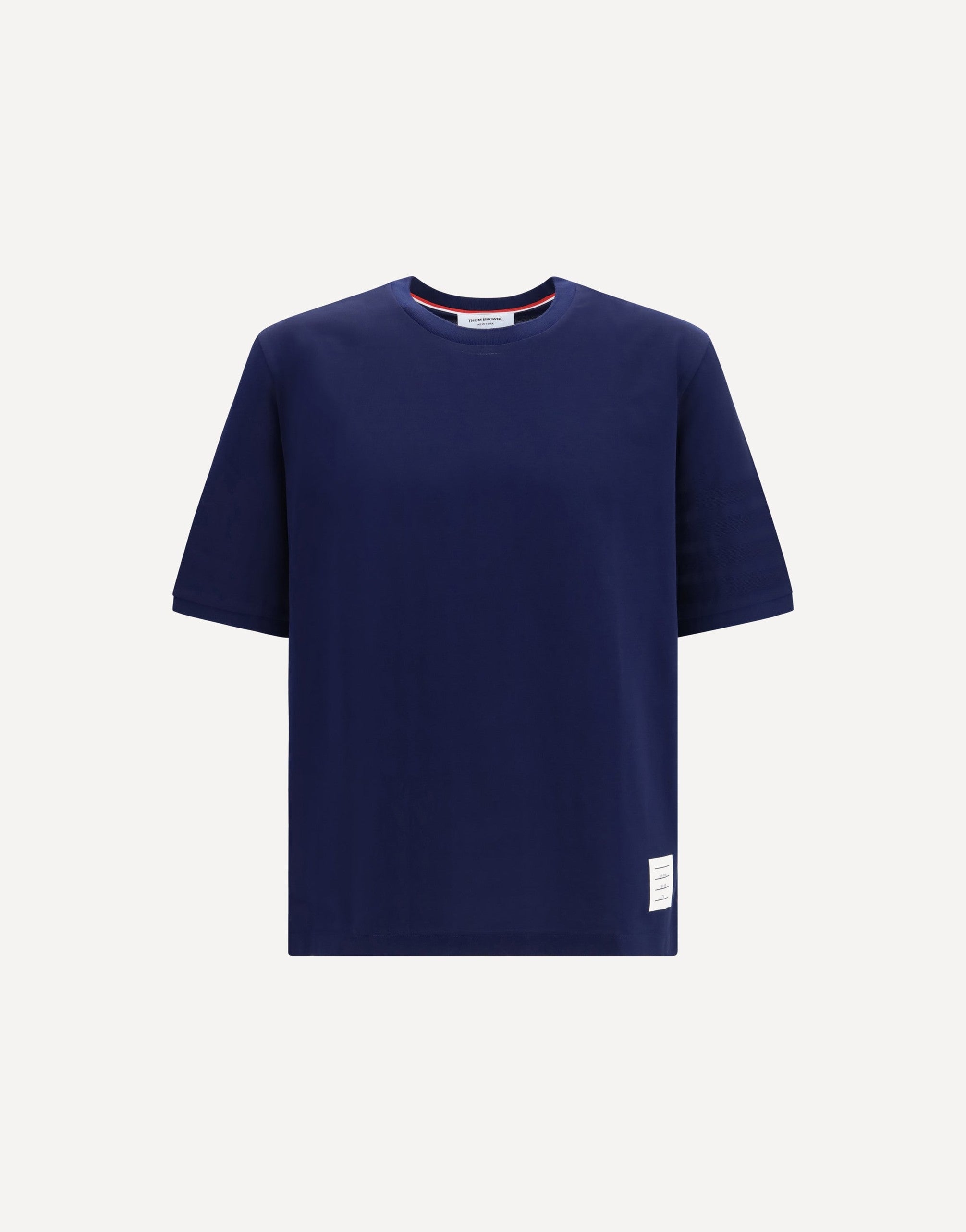 Thom Browne Jersey T-Shirt With Ribbed Cuffs