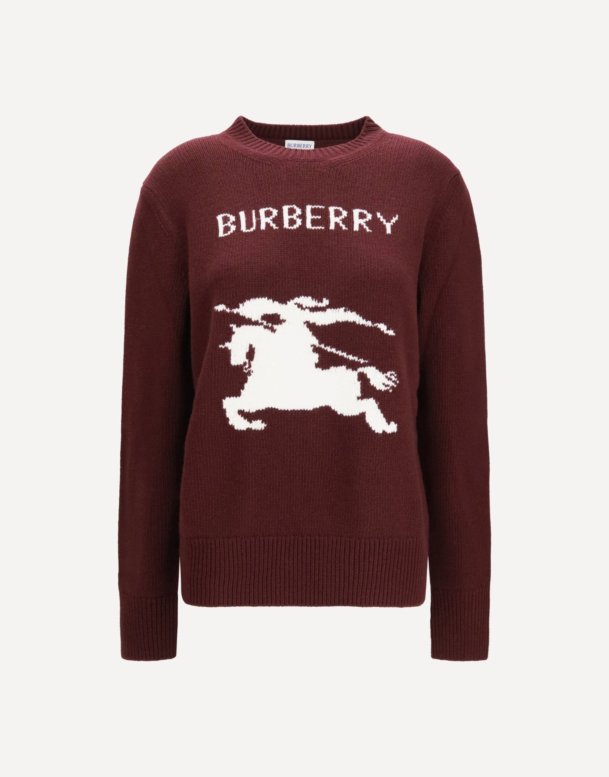 Burberry Cashmere Wool Sweater Knight Motif