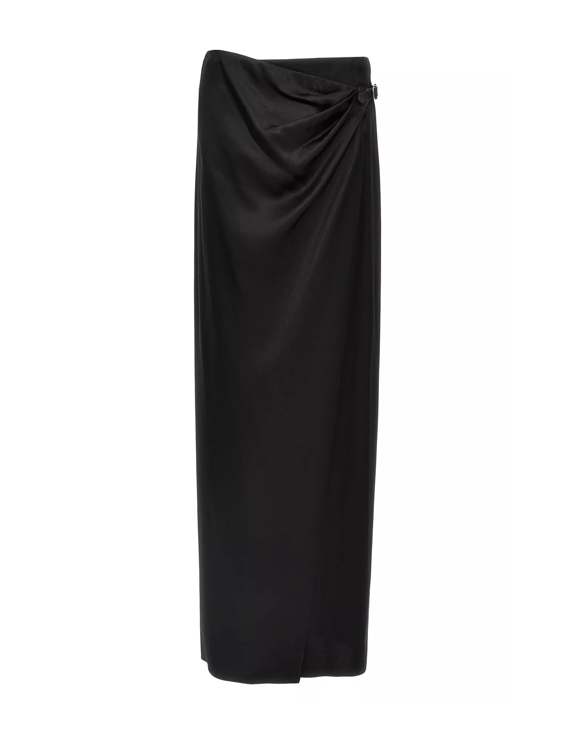 Tom Ford Long Wrap Silk Satin Skirt