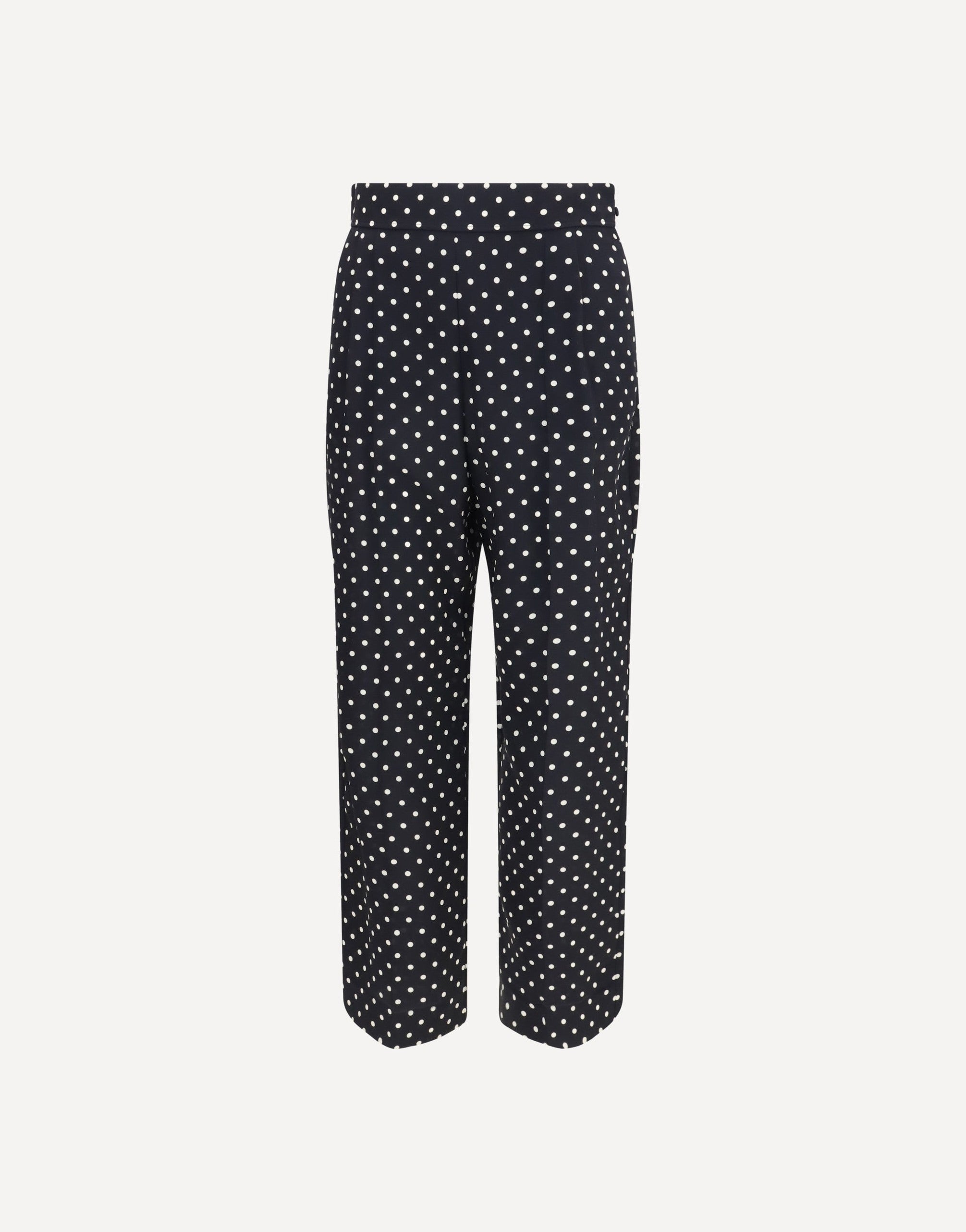 Valentino Polka-Dot Crêpe De Chine Pants