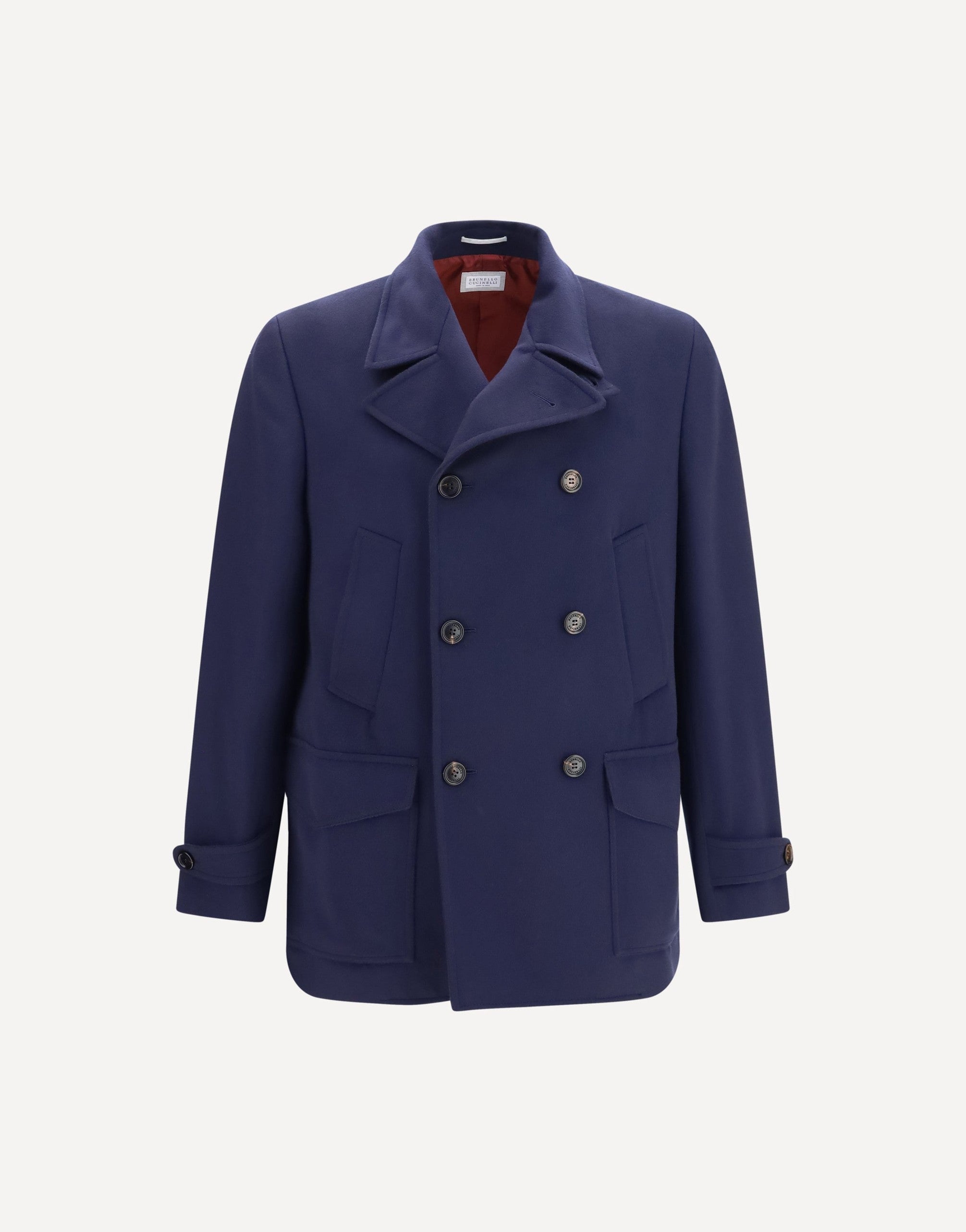 Brunello Cucinelli Double-Breasted Wool Coat