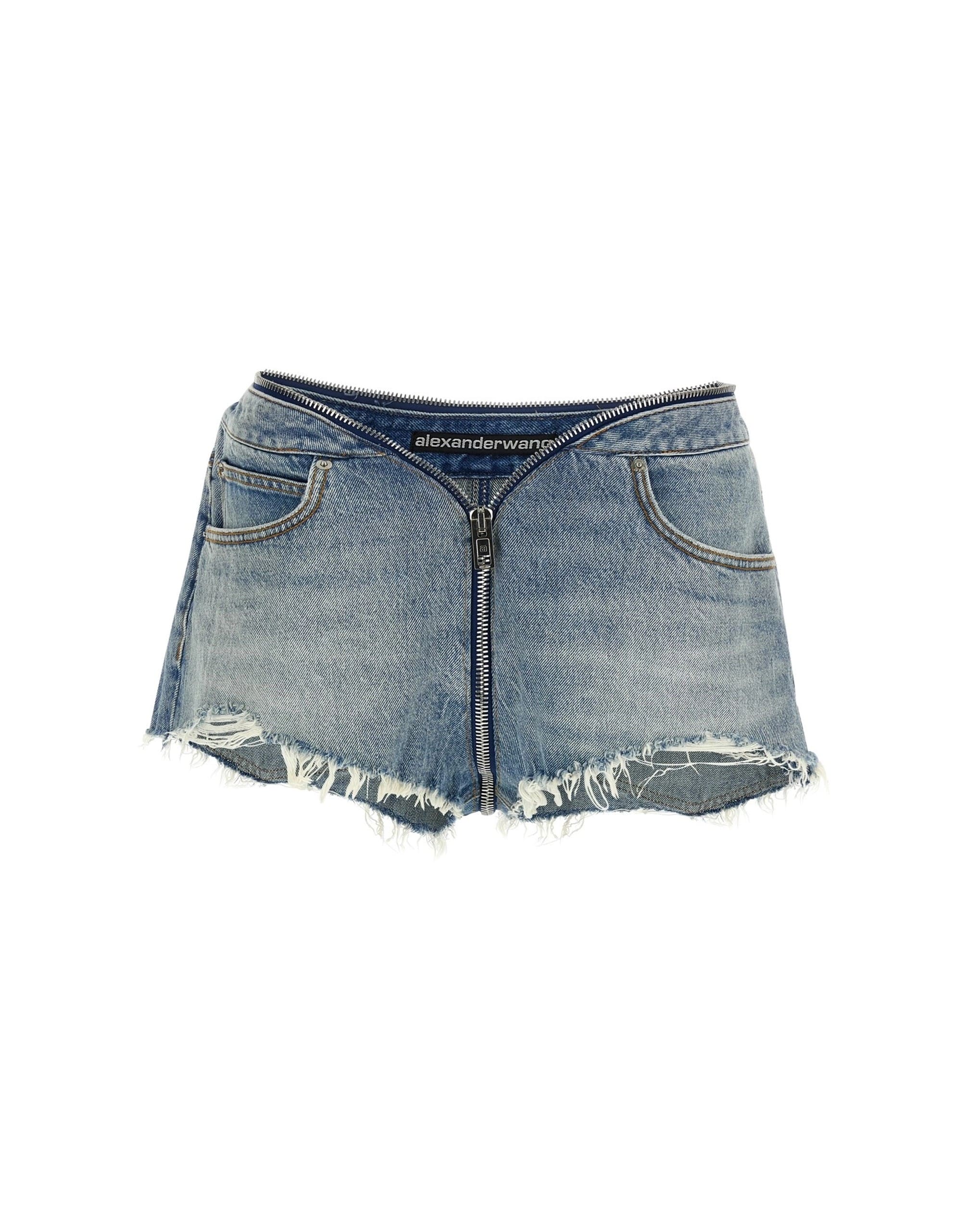 Alexander Wang Zip V-Waist Shorts