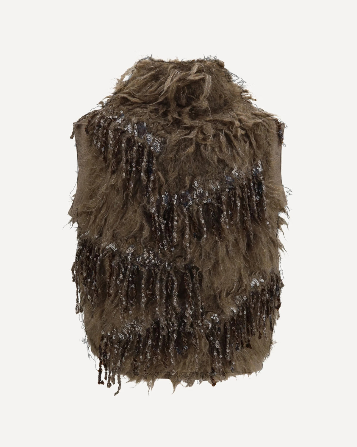 Brunello Cucinelli Mohair-Blend Sequin Zip Cardigan - alternate view