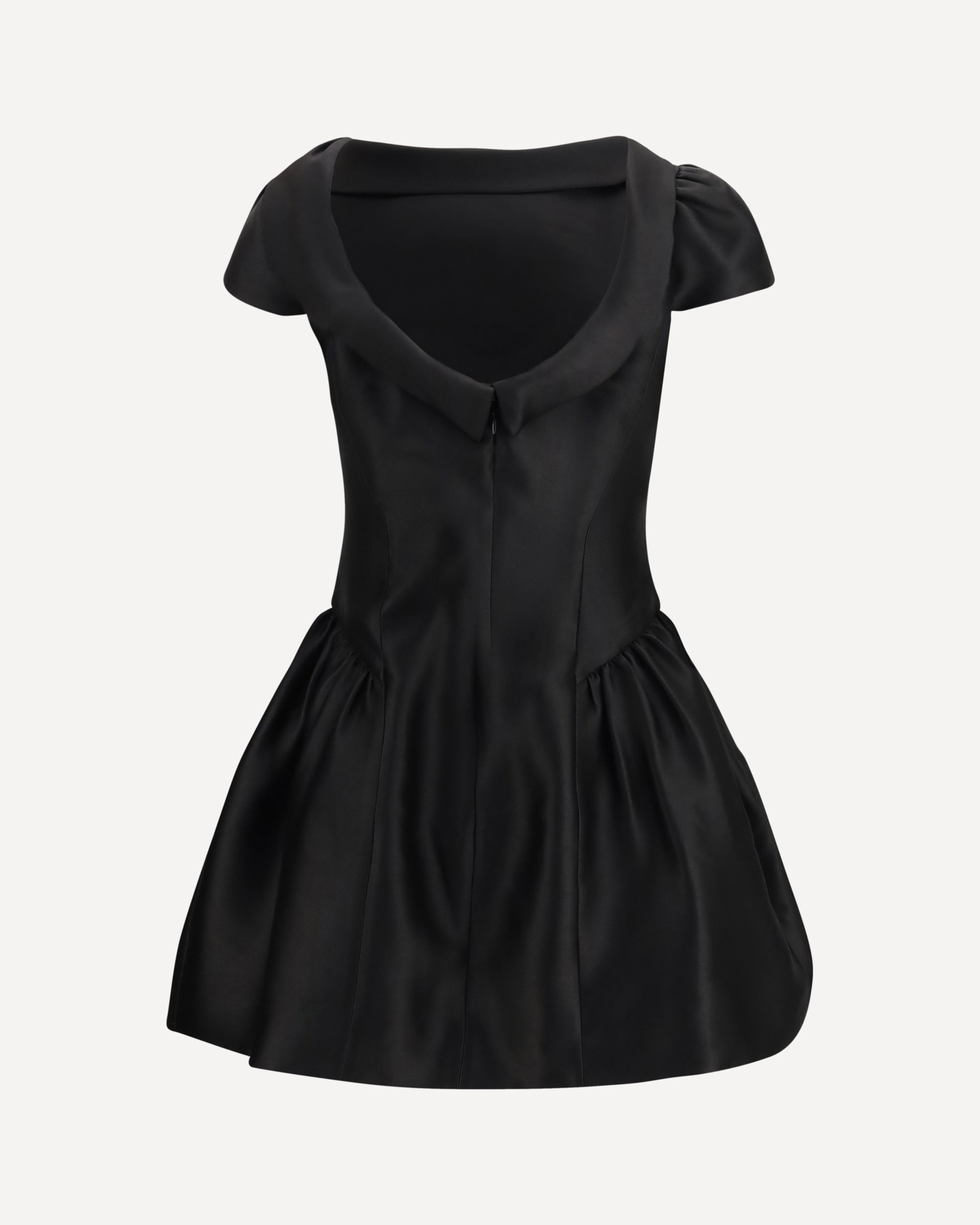 Self-Portrait Short Taffeta Dress With Collar - alternate view