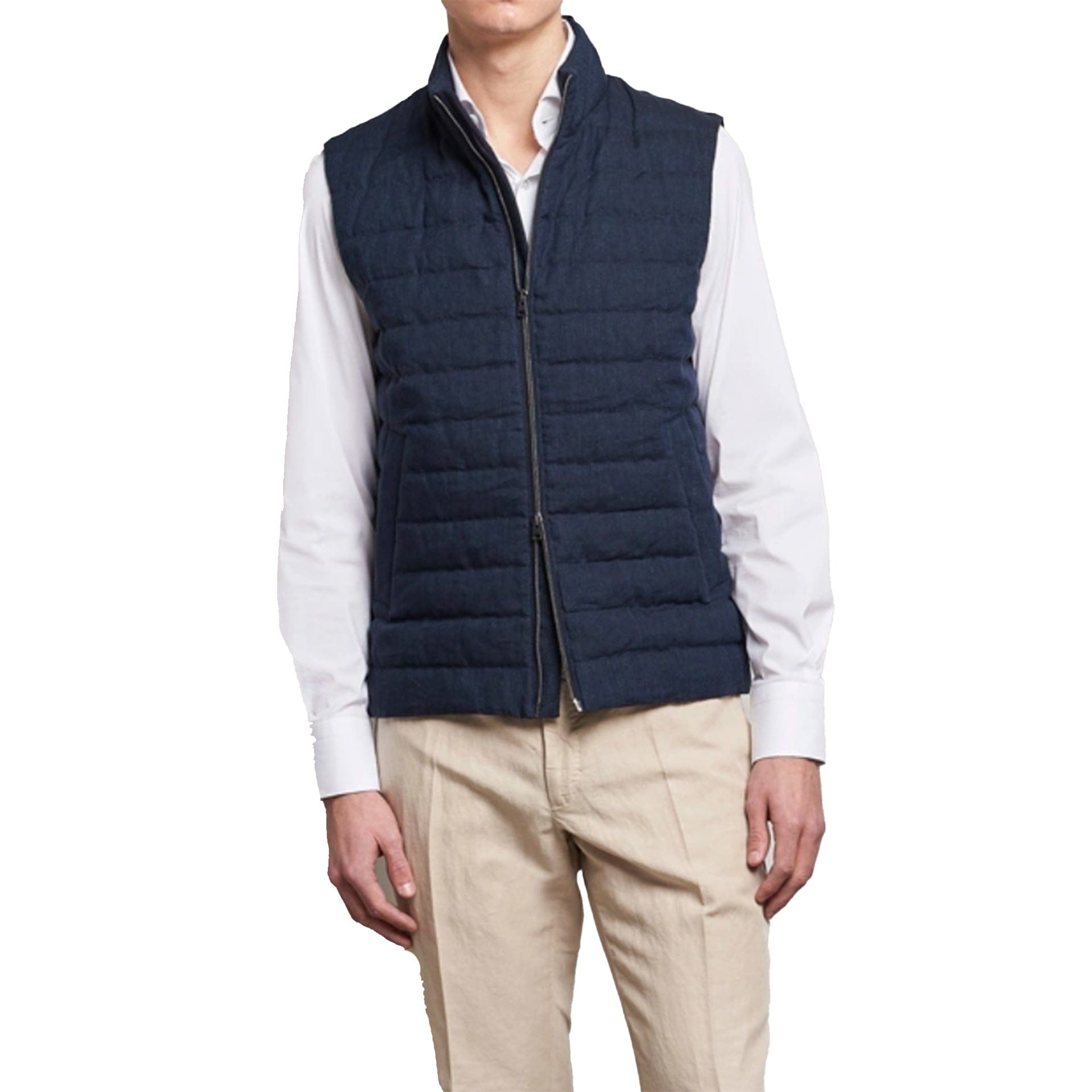 Herno Linen Down Gilet - alternate view