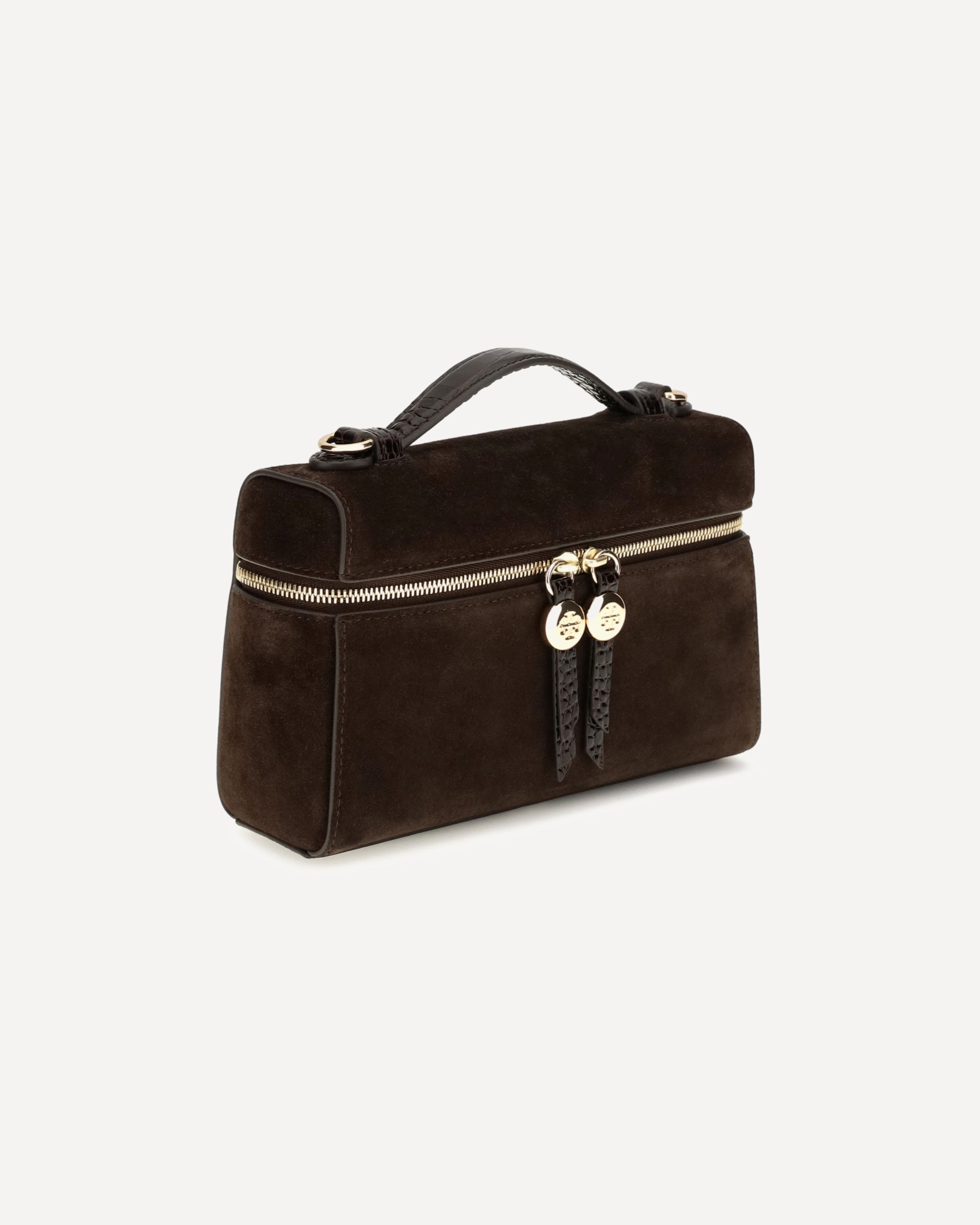 Tory Burch Romy Slim Suede Top Handle Bag - alternate view