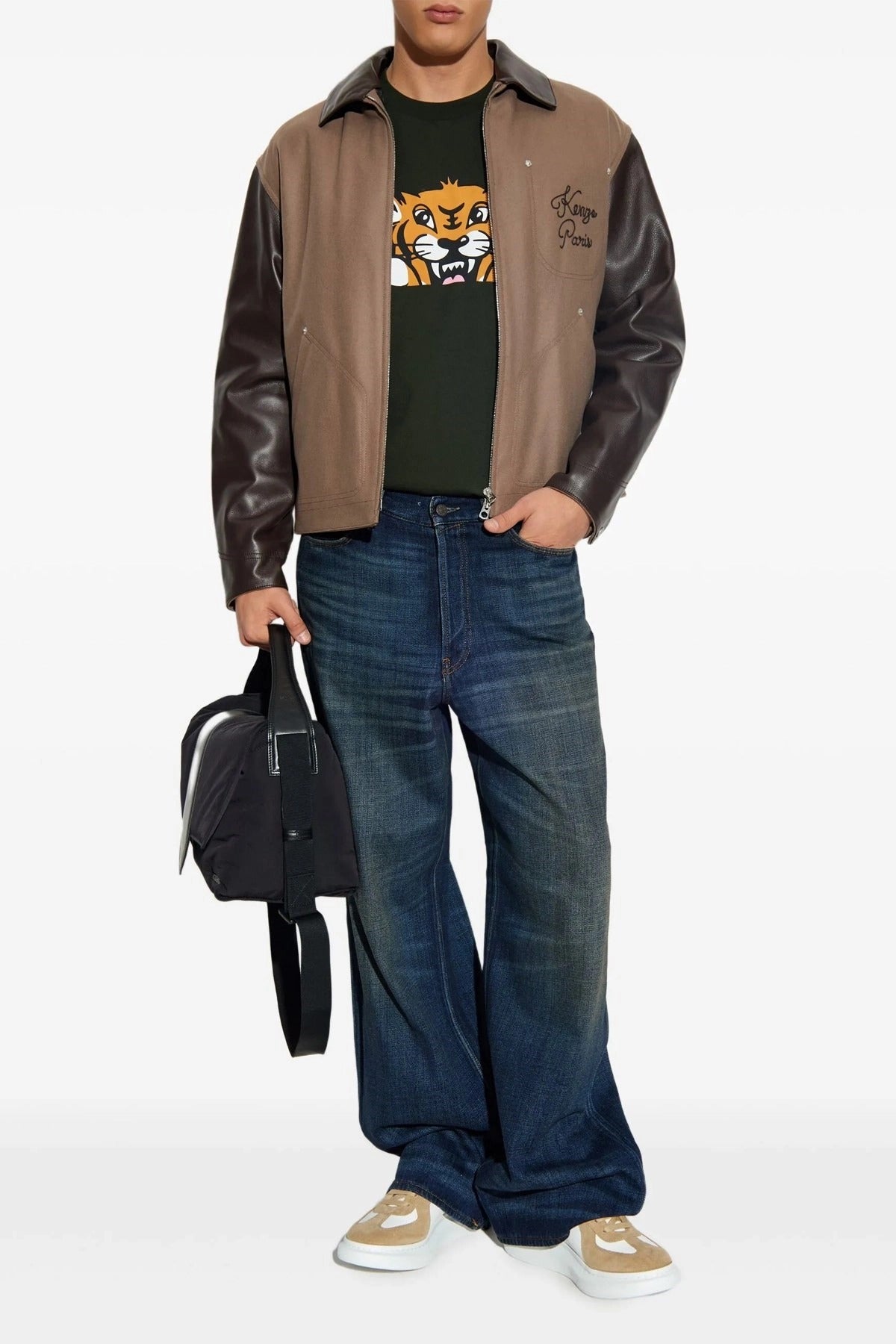 Kenzo Veste Paris à piqûre en chaînette - alternate view