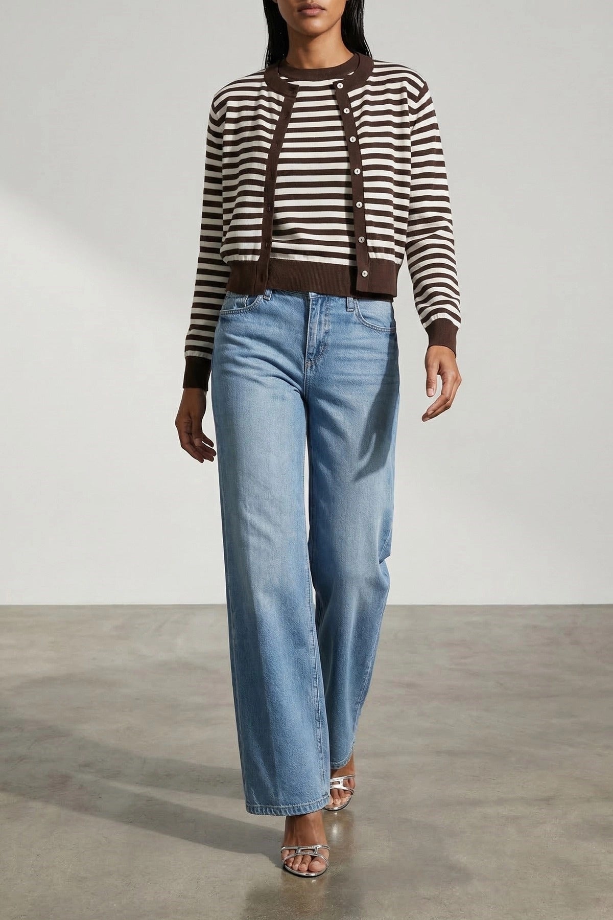 L'Agence Scotti Stone-Washed Jeans - alternate view