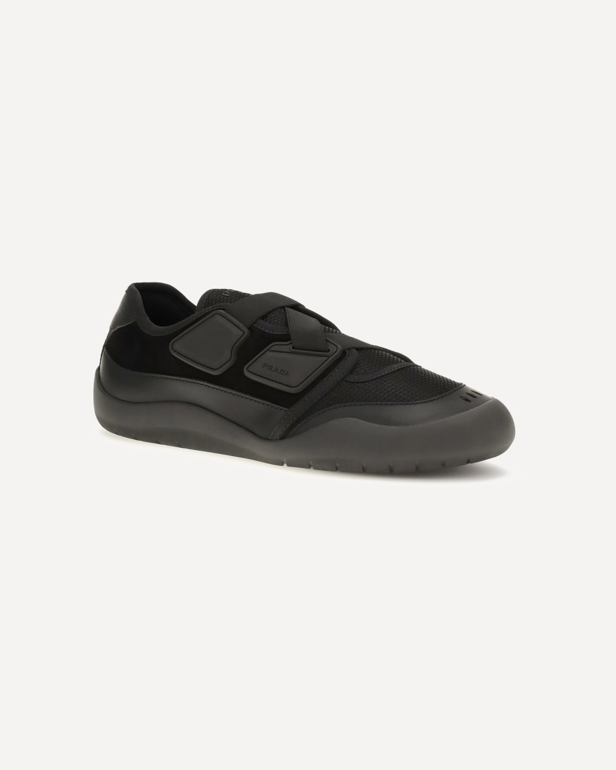 Prada Speedrock Leather Mesh Sneakers