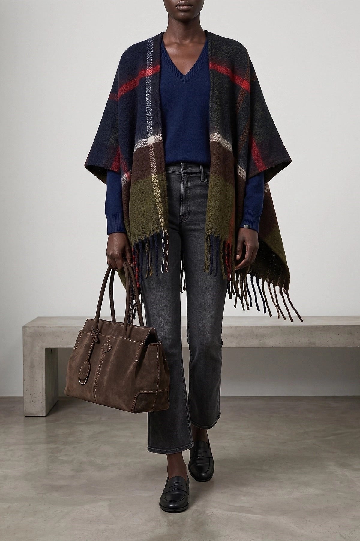 Tod's Medium Suede Shopping Bag