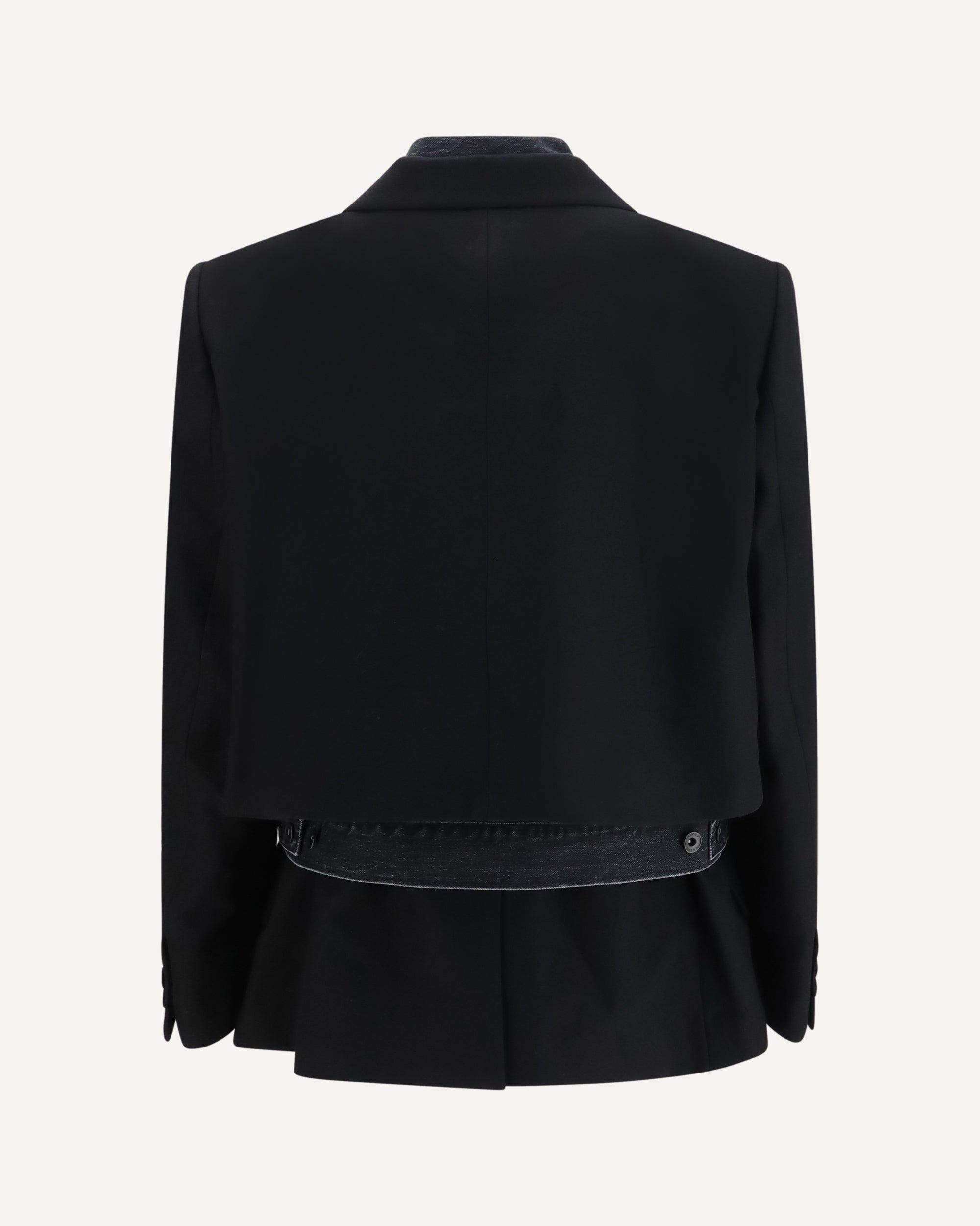 Sacai Wool Flannel Denim Jacket