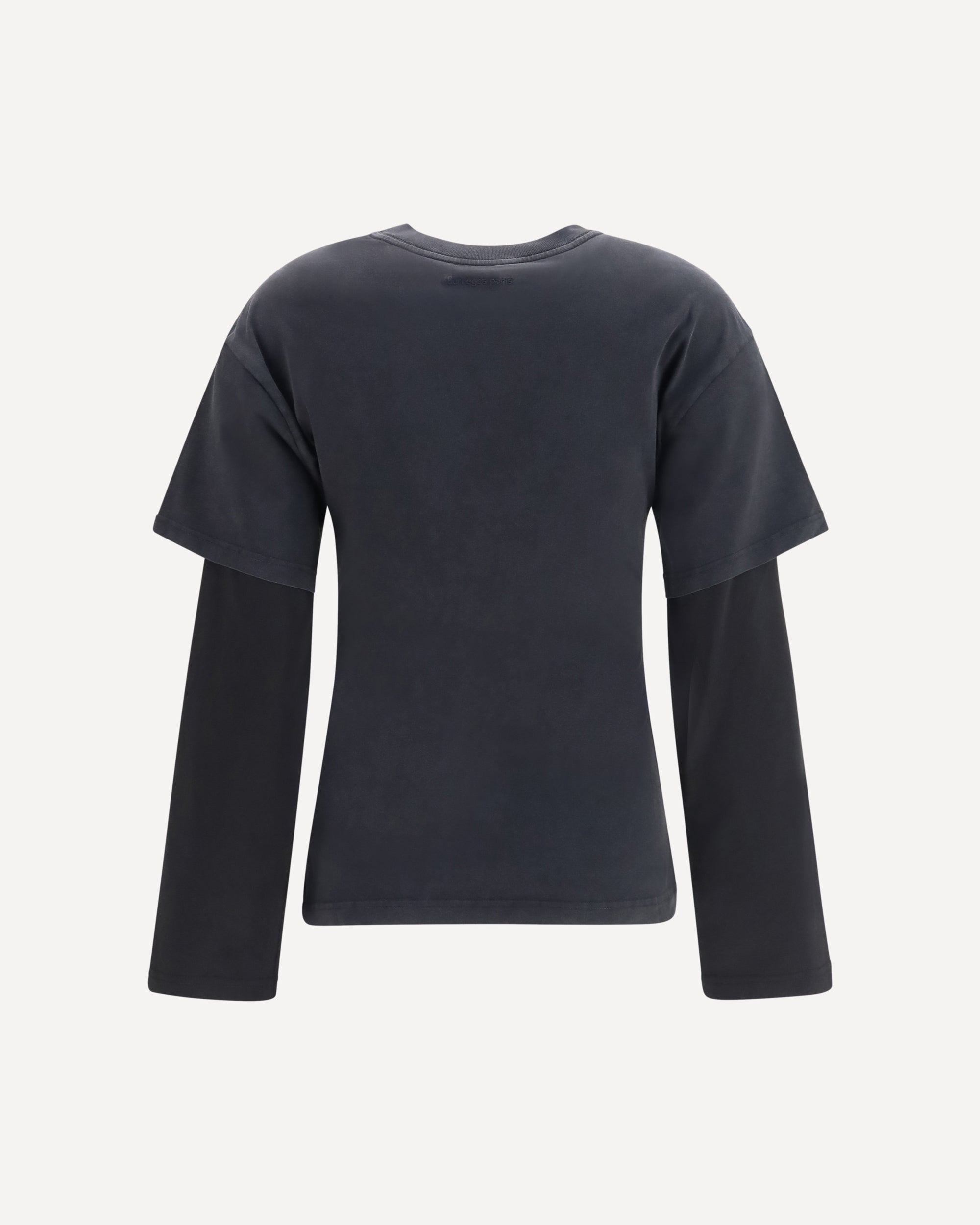 Courrèges Logo Print Double Sleeves T-Shirt - alternate view