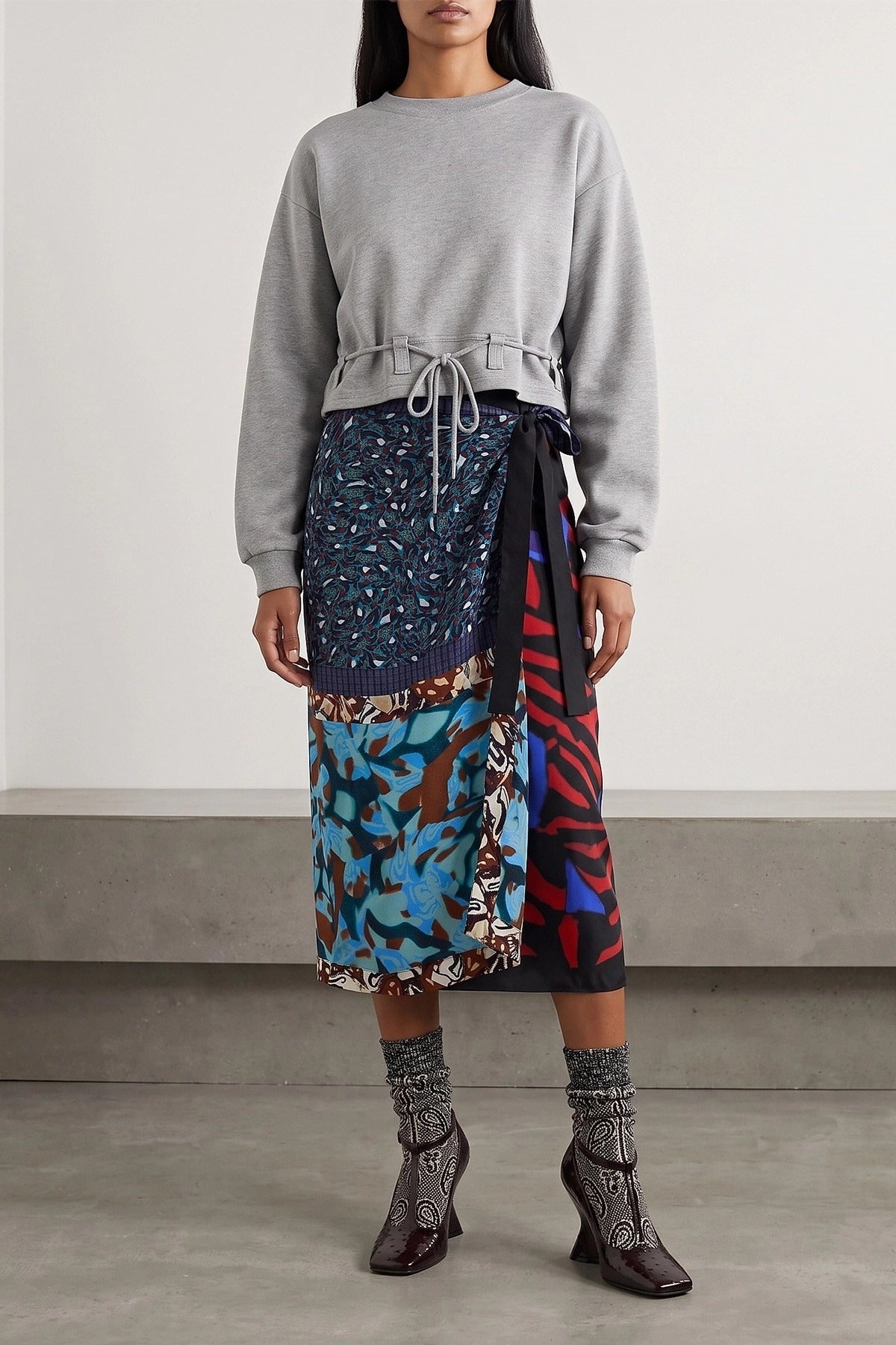 Dries Van Noten Haserfiela Cropped Sweatshirt
