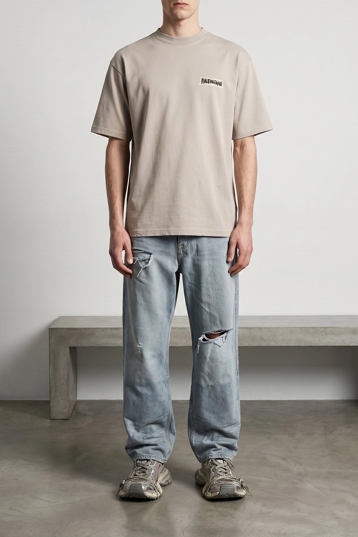 Balenciaga 마스킹 테이프 티셔츠 - alternate view