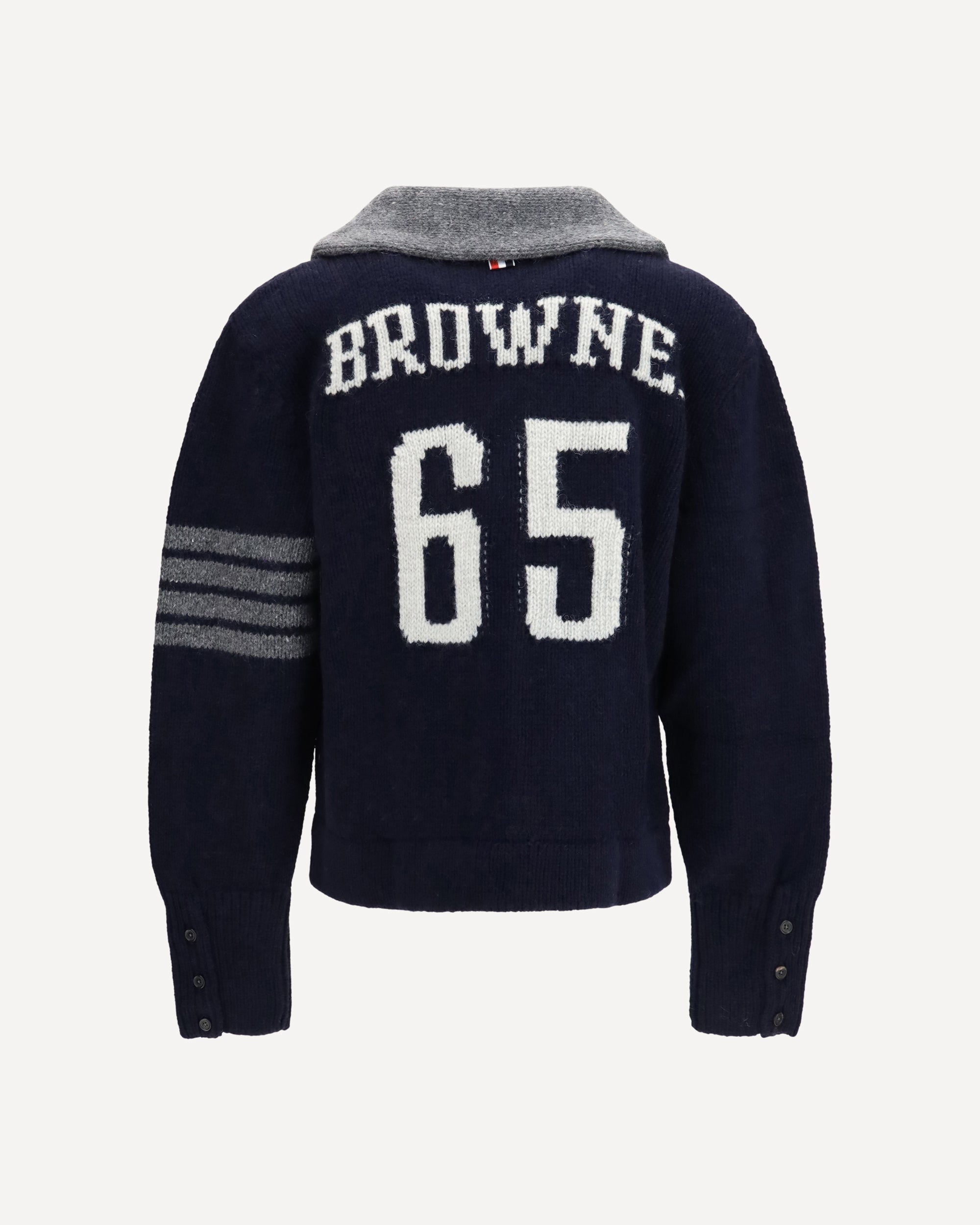 Thom Browne Browne 65 Hooded Jersey Cardigan - alternate view