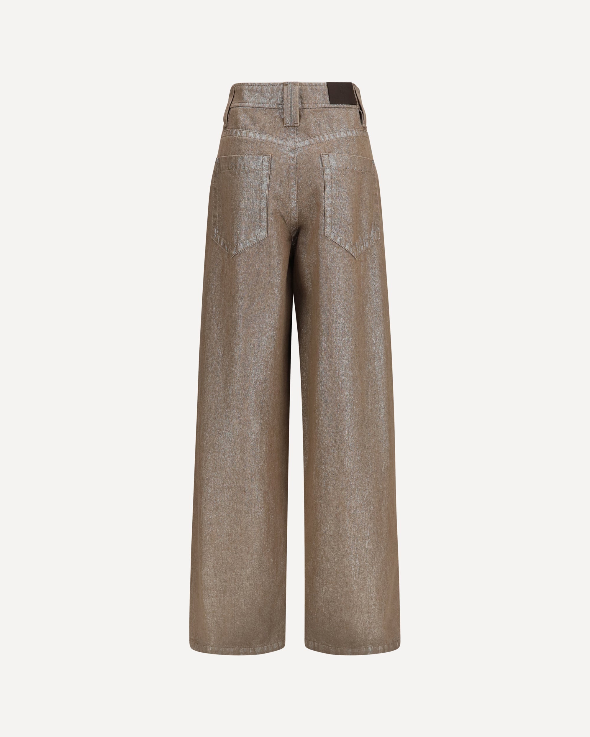 Brunello Cucinelli Lurex Wide-Leg Jeans - alternate view