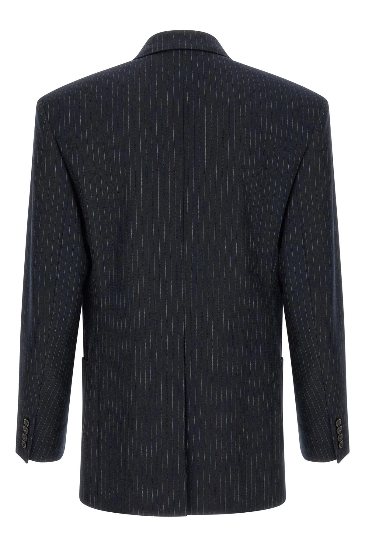 Saint Laurent Pinstriped Double-Breasted Blazer - alternate view