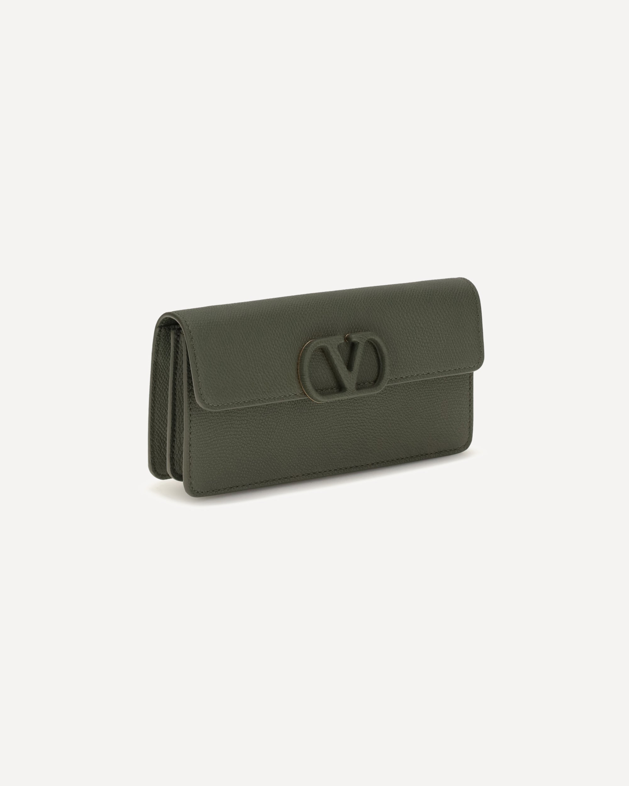 Valentino Garavani VLogo Signature Grainy Calfskin Chain Wallet - alternate view