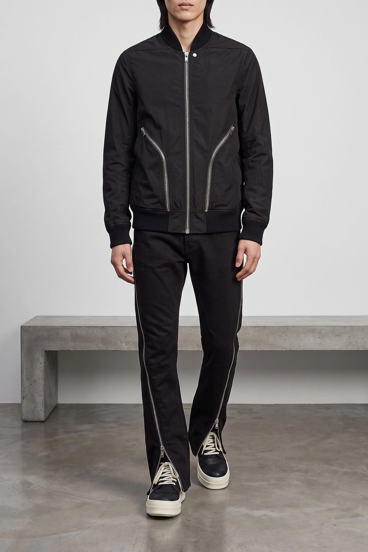 Rick Owens Heizer Flight Bomber Jacket - alternate view