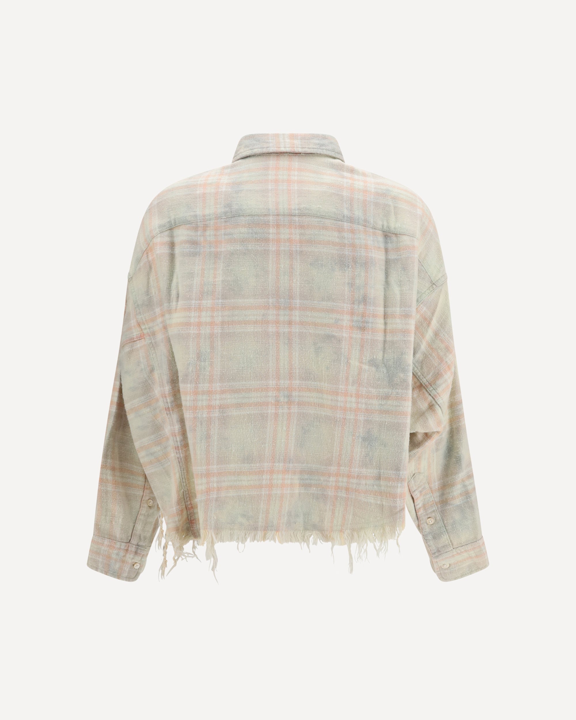 R13 Cropped Plaid Shirt
