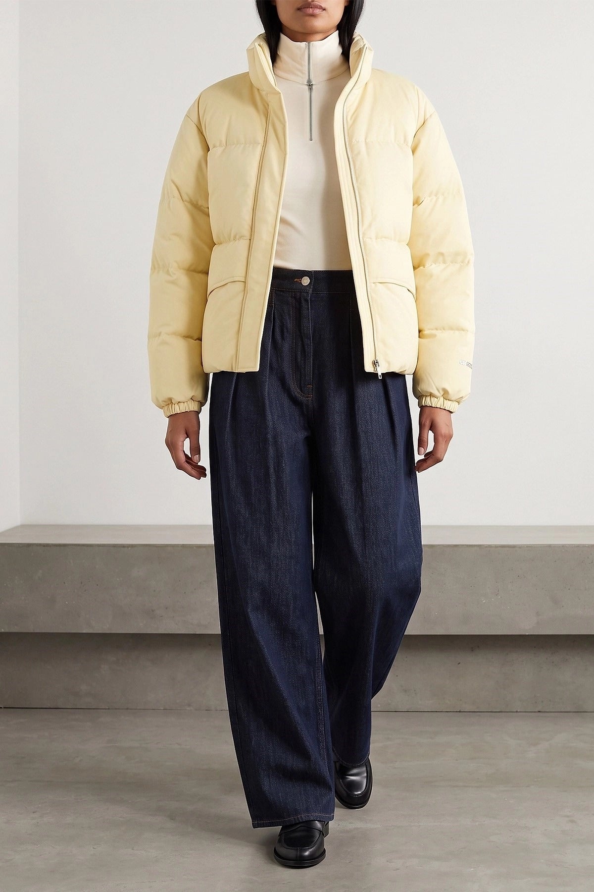 Jil Sander Ivory Half-Zip Sweater - alternate view
