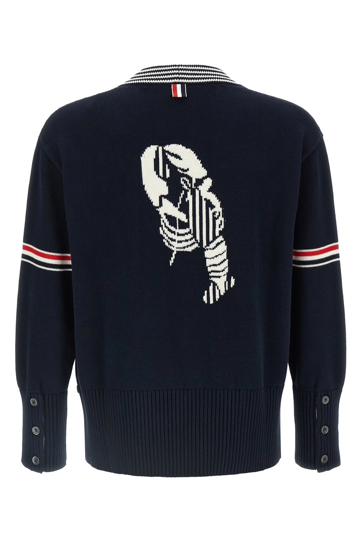 Thom Browne Lobster Inlay Cardigan