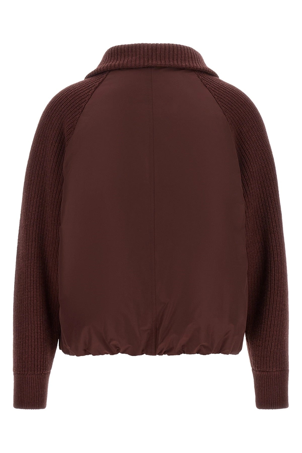 Brunello Cucinelli Shiny Zipper Pull Down Jacket