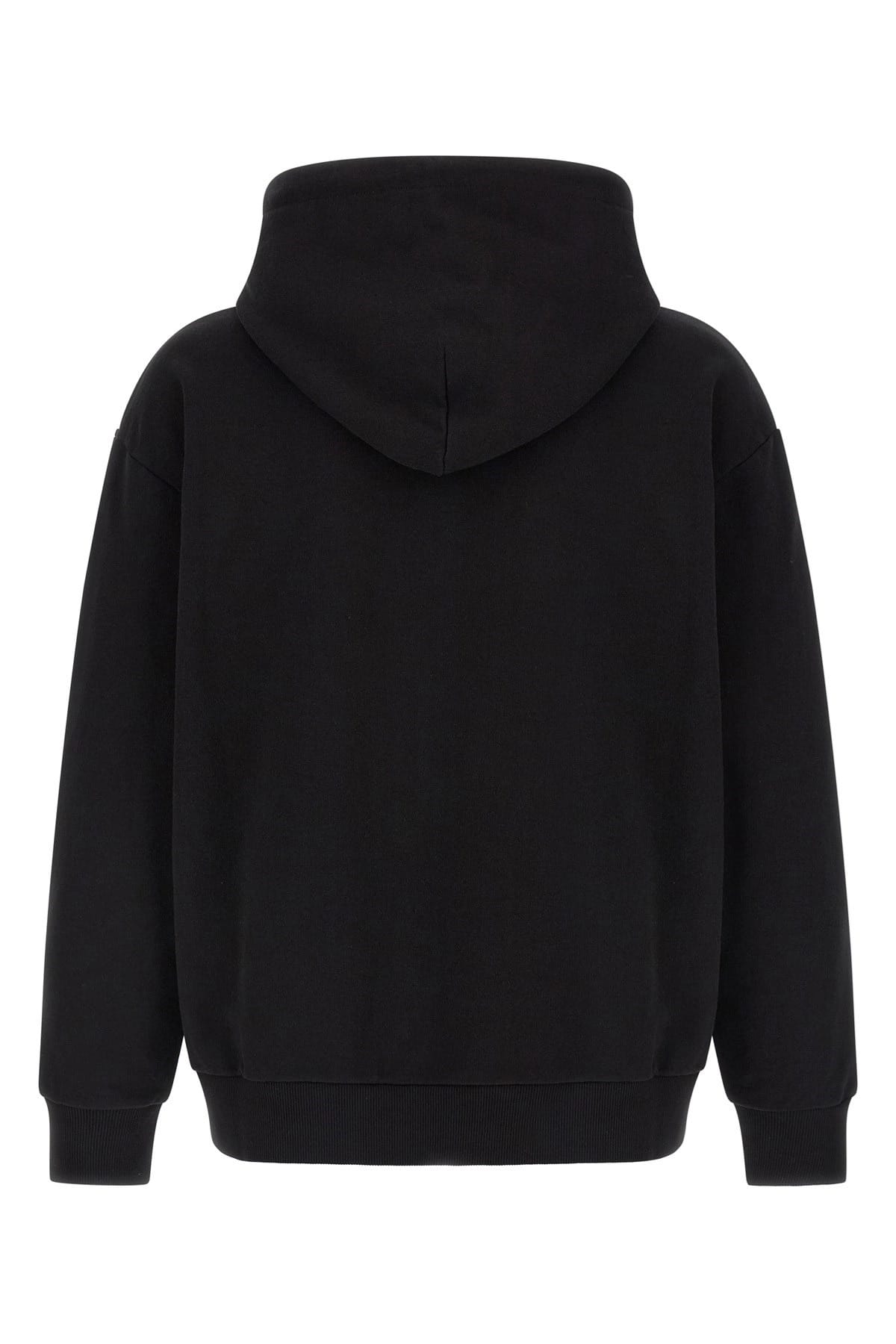 MM6 Maison Margiela Black Cotton Logo Patch Hoodie - alternate view