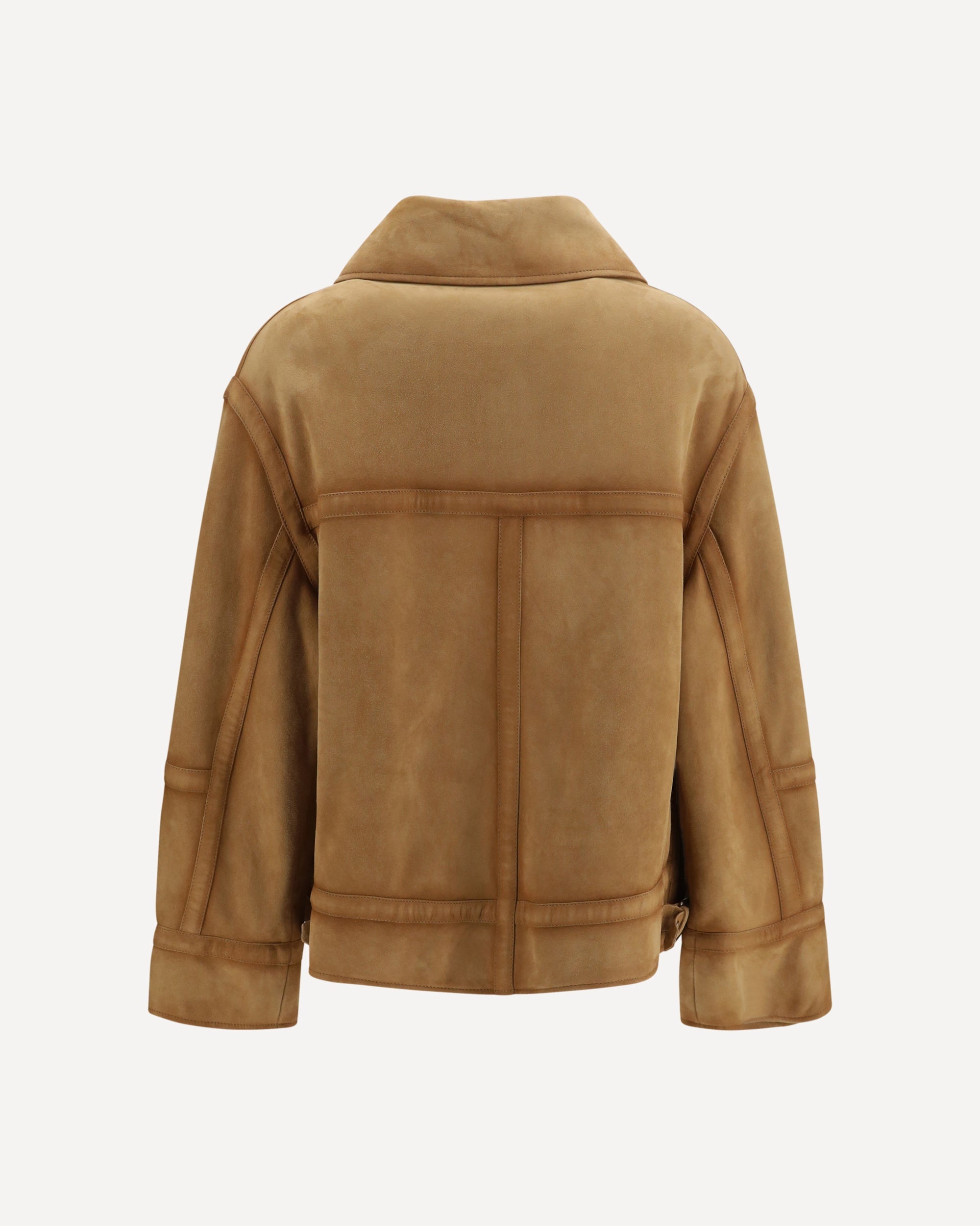 Ermanno Scervino Blouson aviateur en daim à détail patrimonial