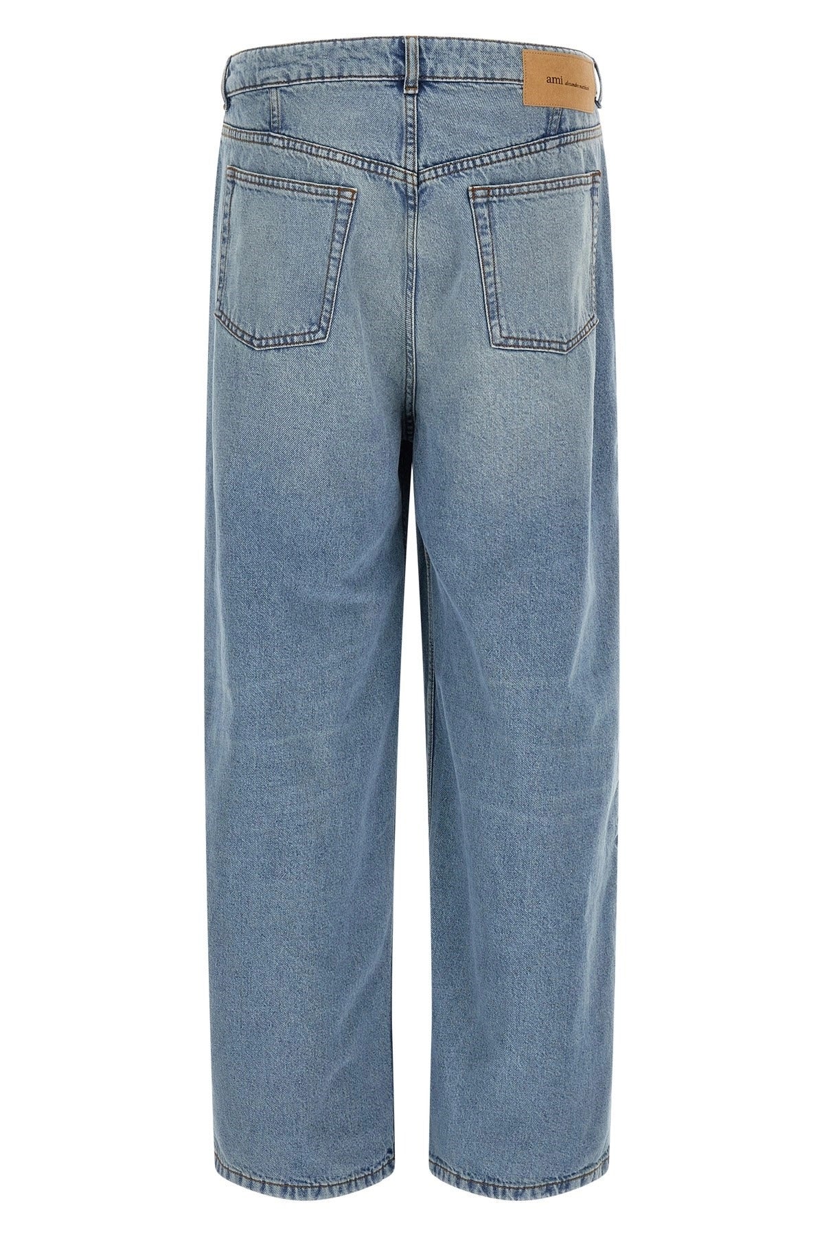 Ami Paris Wide Straight Leg Jeans - alternate view