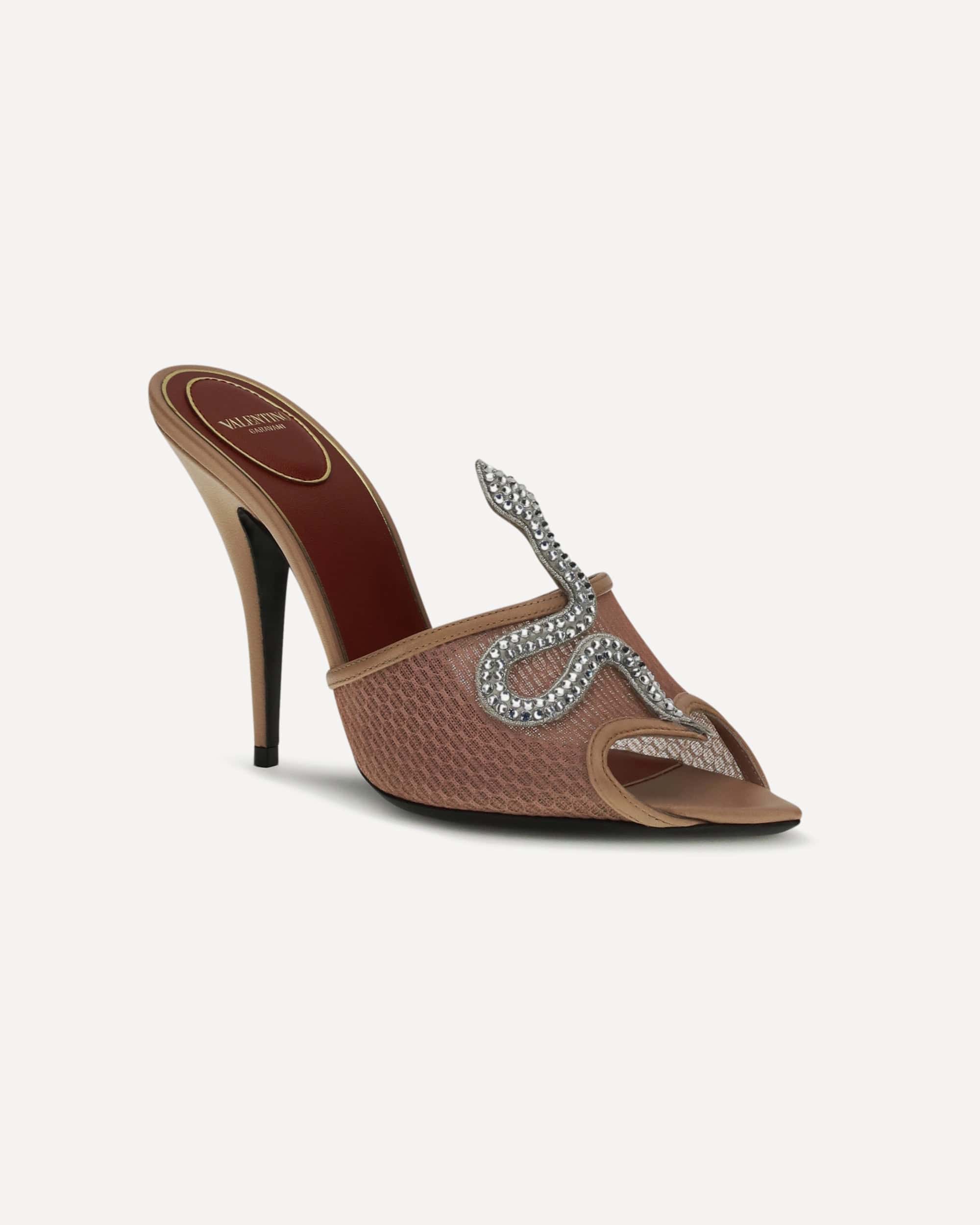 Slangenhart-sandalen van gaas - alternate view