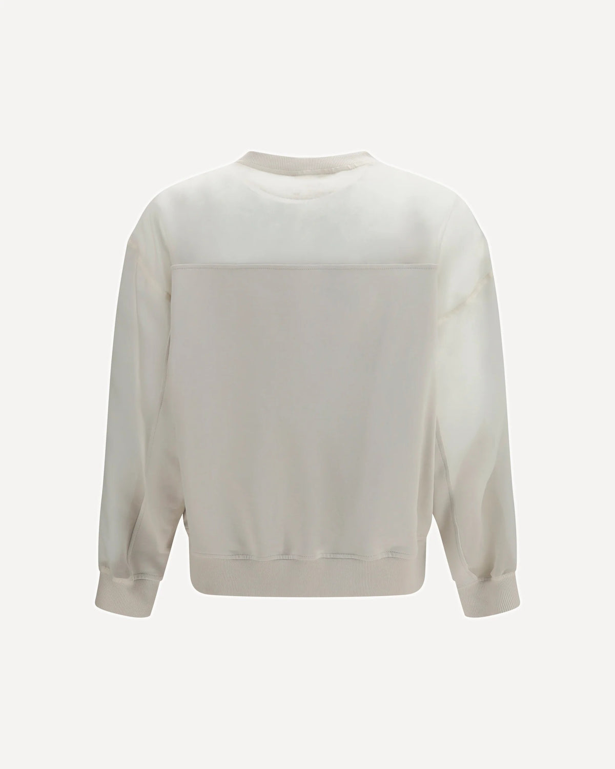 Brunello Cucinelli Crewneck Sweatshirt With Organza Sleeves - alternate view