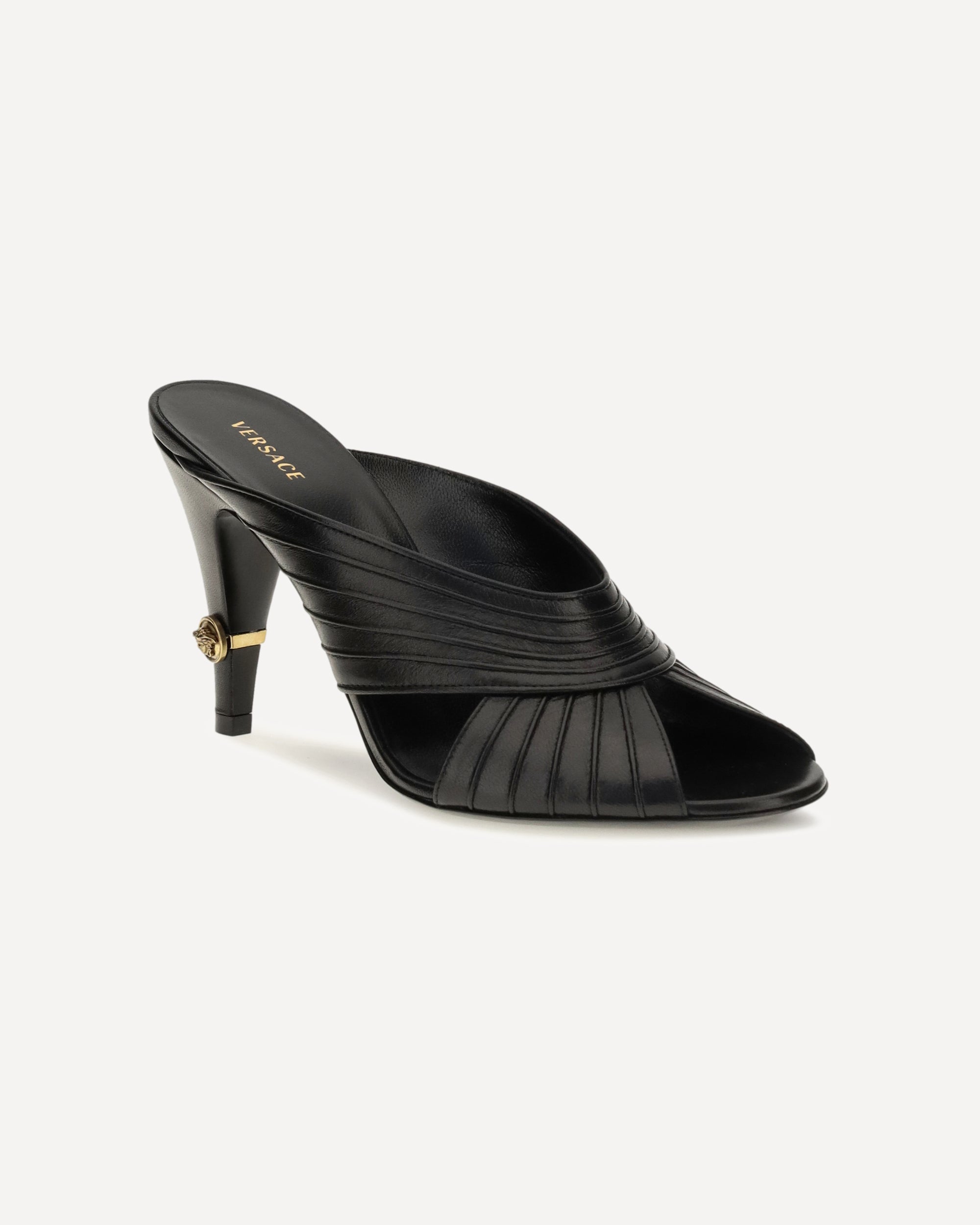 Versace Gianni Nappa Leather Mules