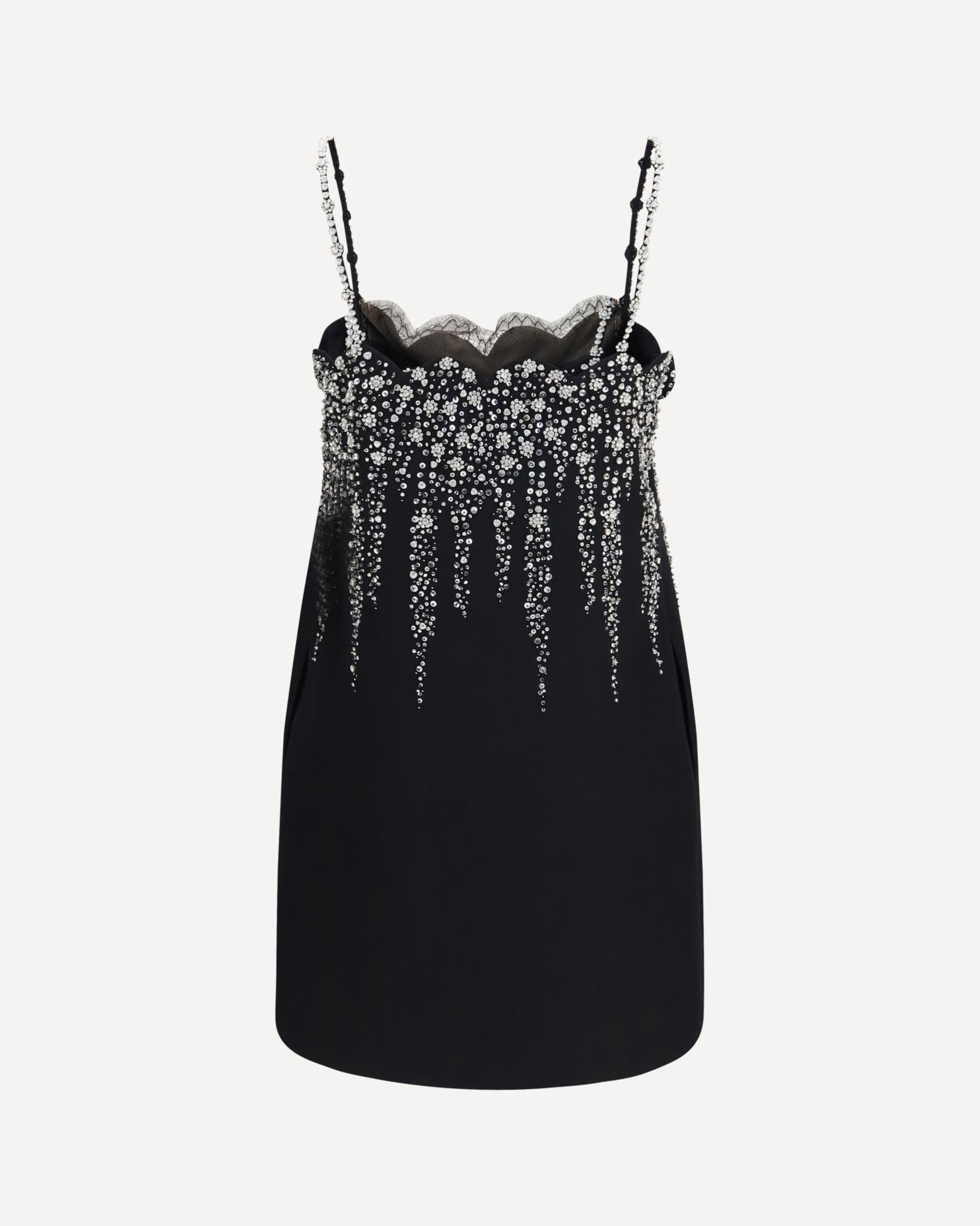 Valentino Garavani Embroidered Crepe Mini Dress - alternate view