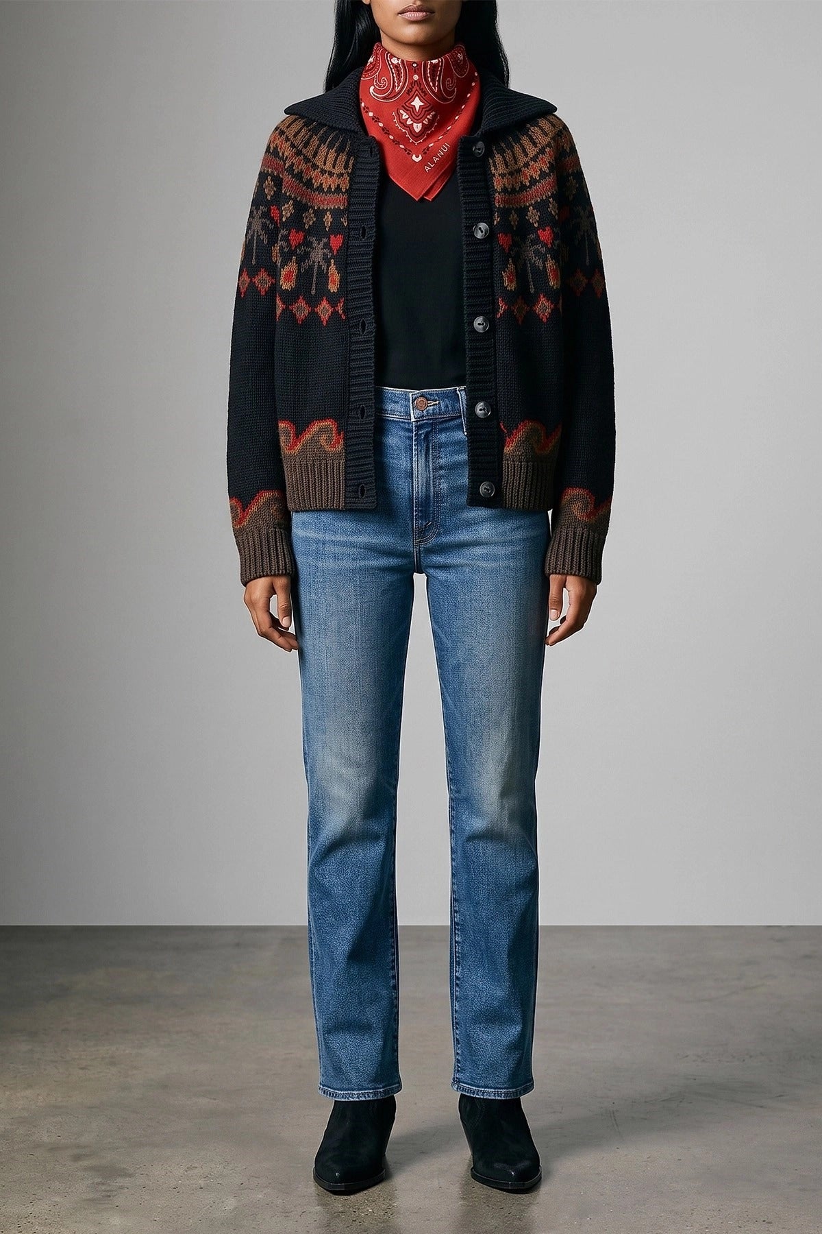 Alanui Sweet Winter Jacquard Cardigan - alternate view