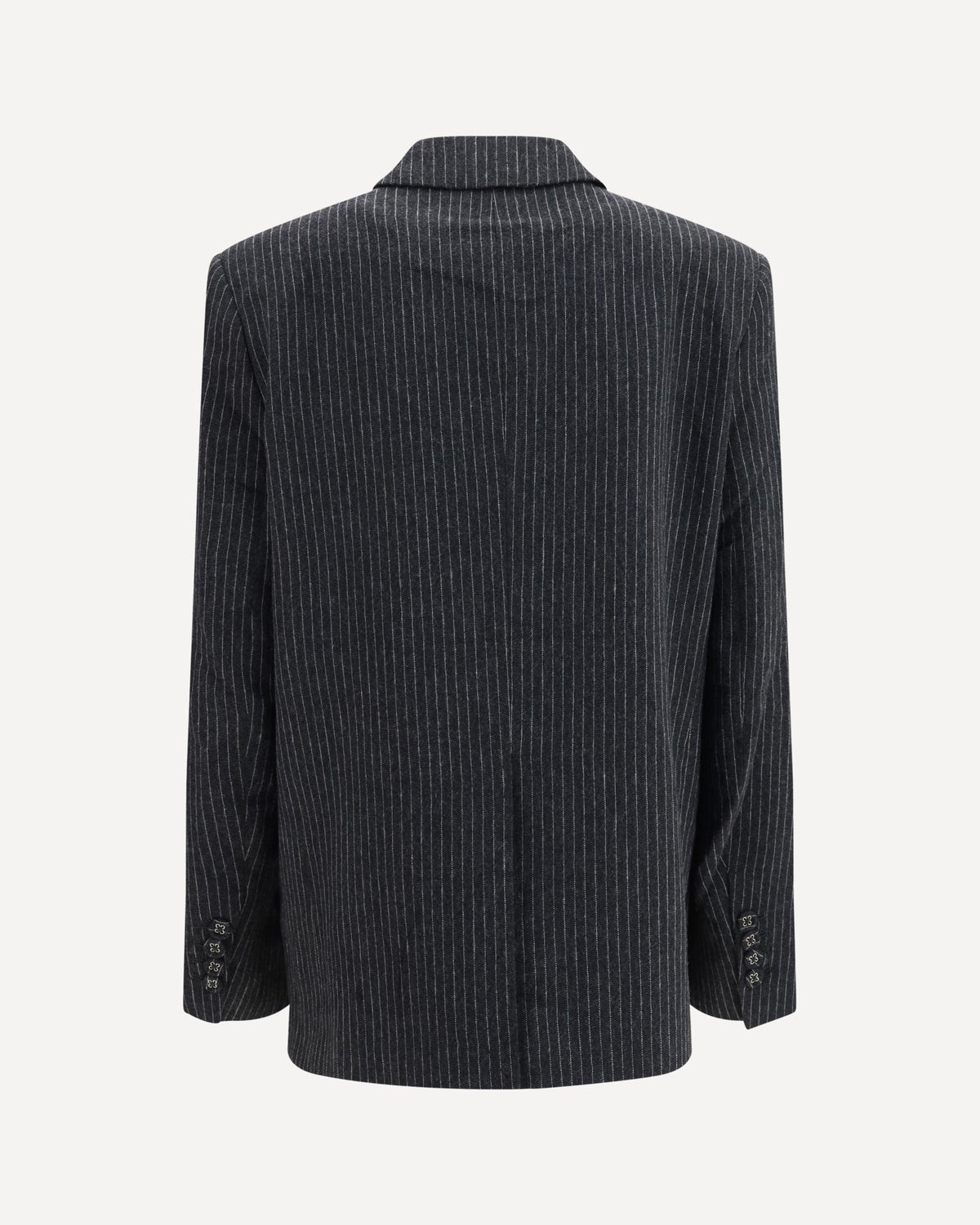 Ganni Pinstripe Wool Blazer - alternate view