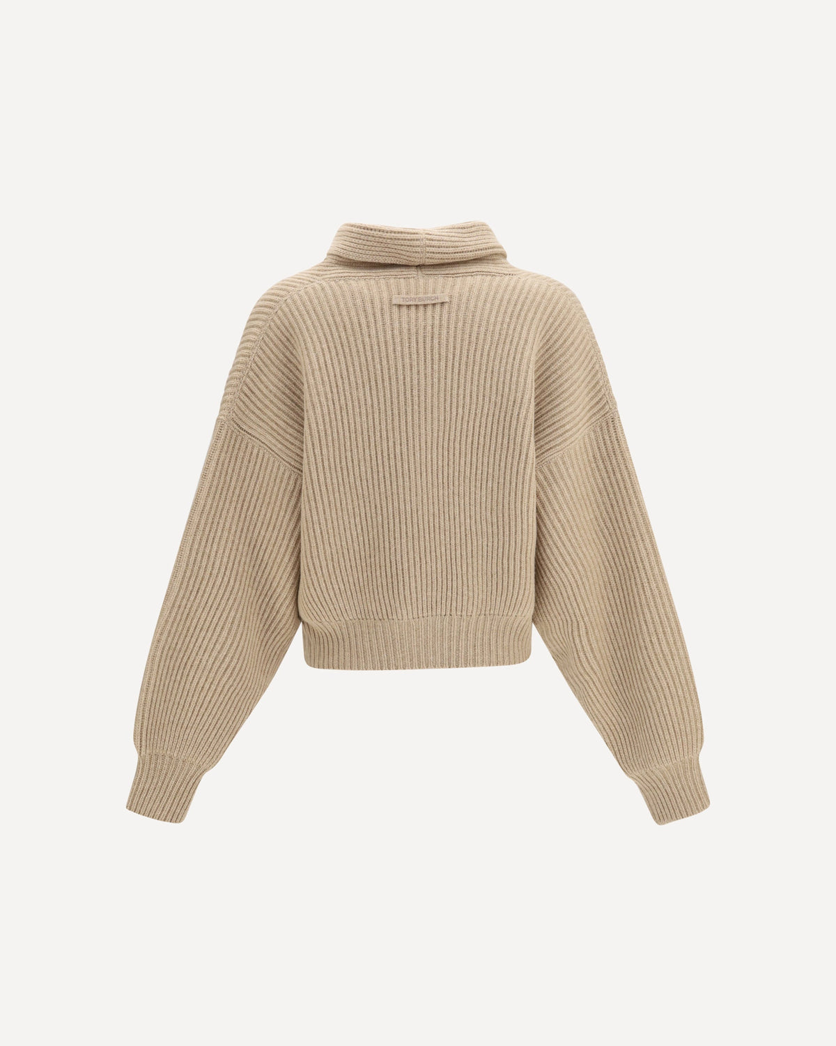 Tory Burch Ribbed Wool Cropped Cardigan - alternate view