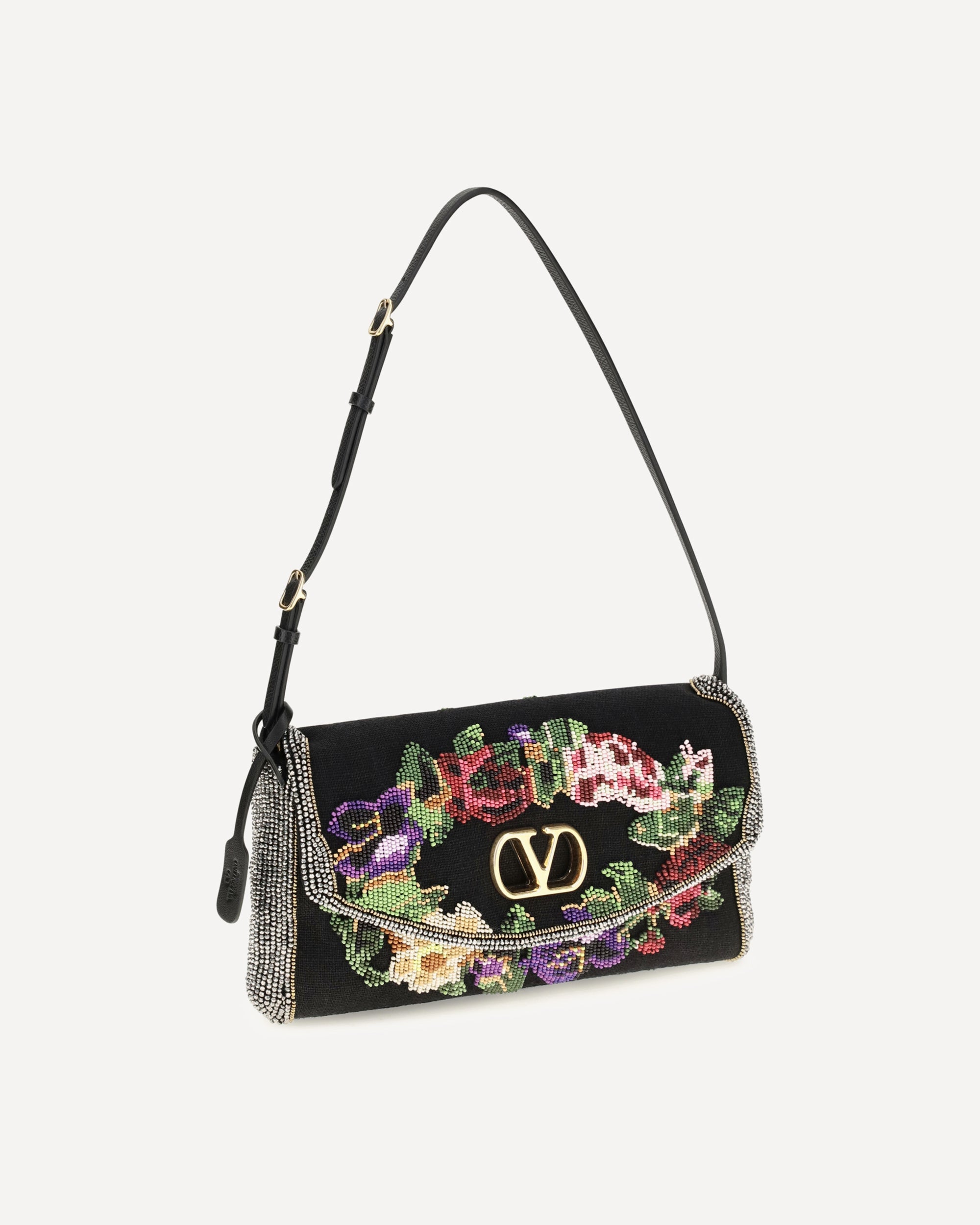 Valentino Garavani Small Embroidered Devain Shoulder Bag - alternate view