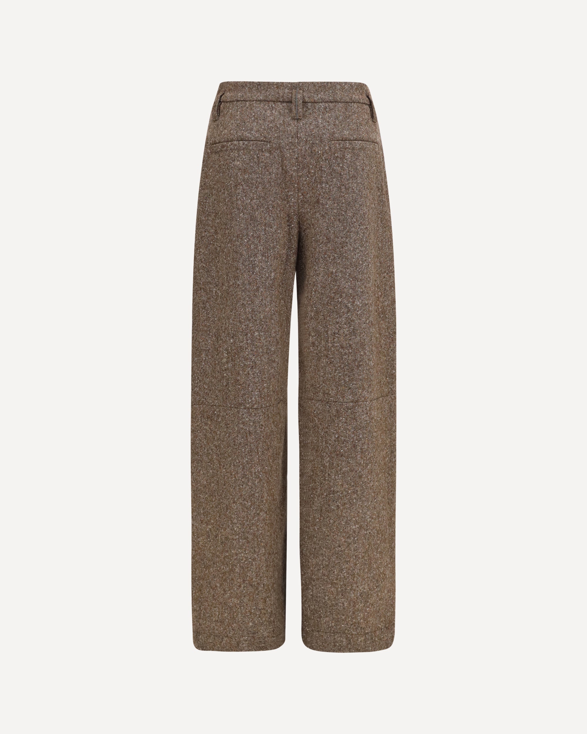 Brunello Cucinelli بنطال بالازو من Brunello Cucinelli من صوف عذري مع تفصيل مونيلي