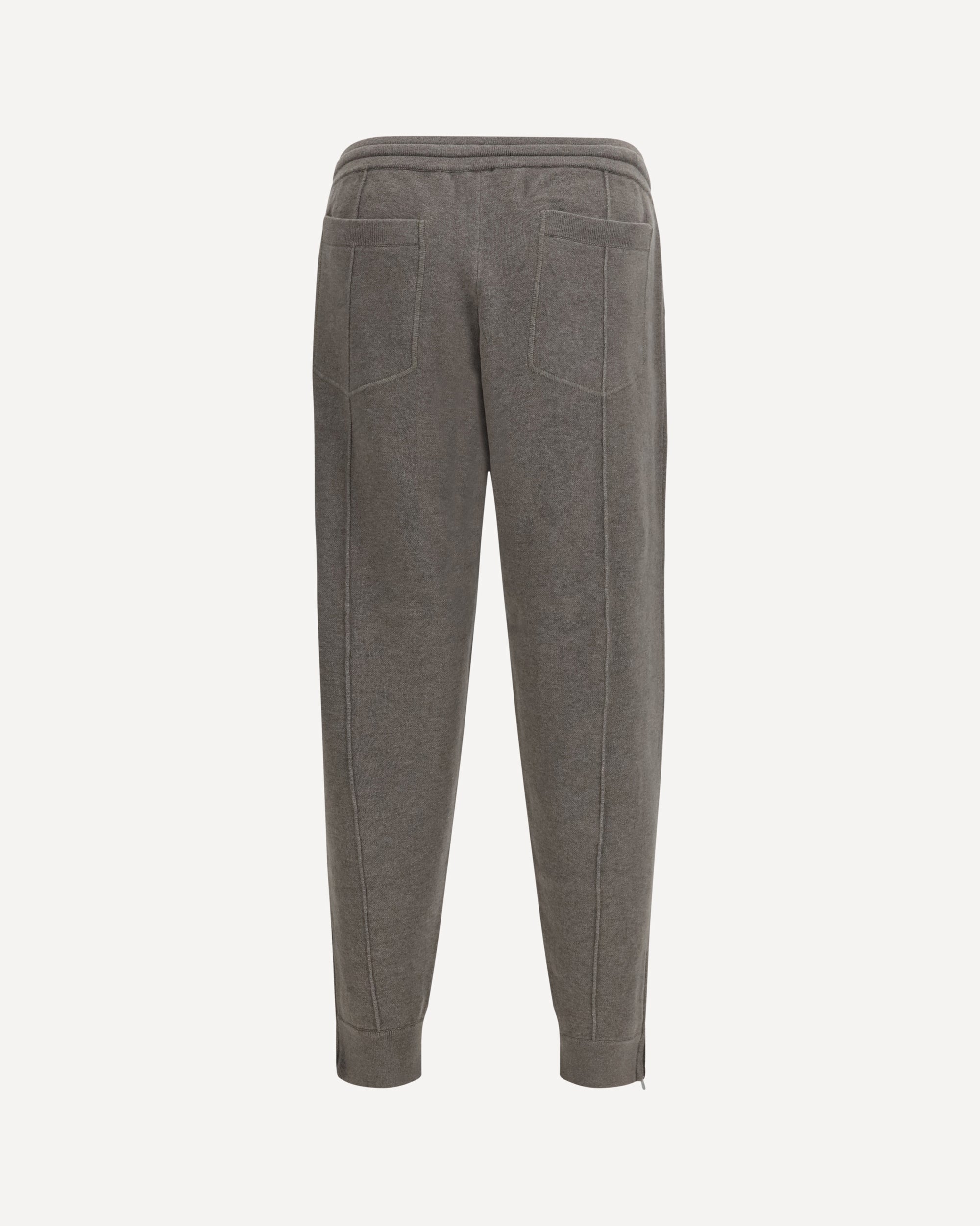 Brunello Cucinelli Double-Knit Cashmere Pants With Crête