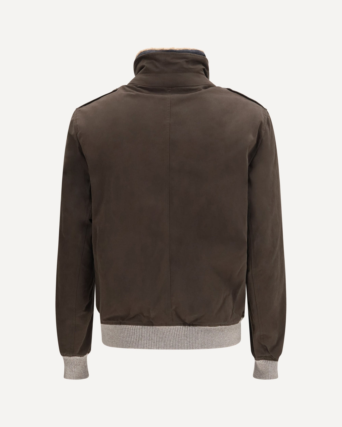 Brunello Cucinelli Waxed Techno Cotton Bomber - alternate view