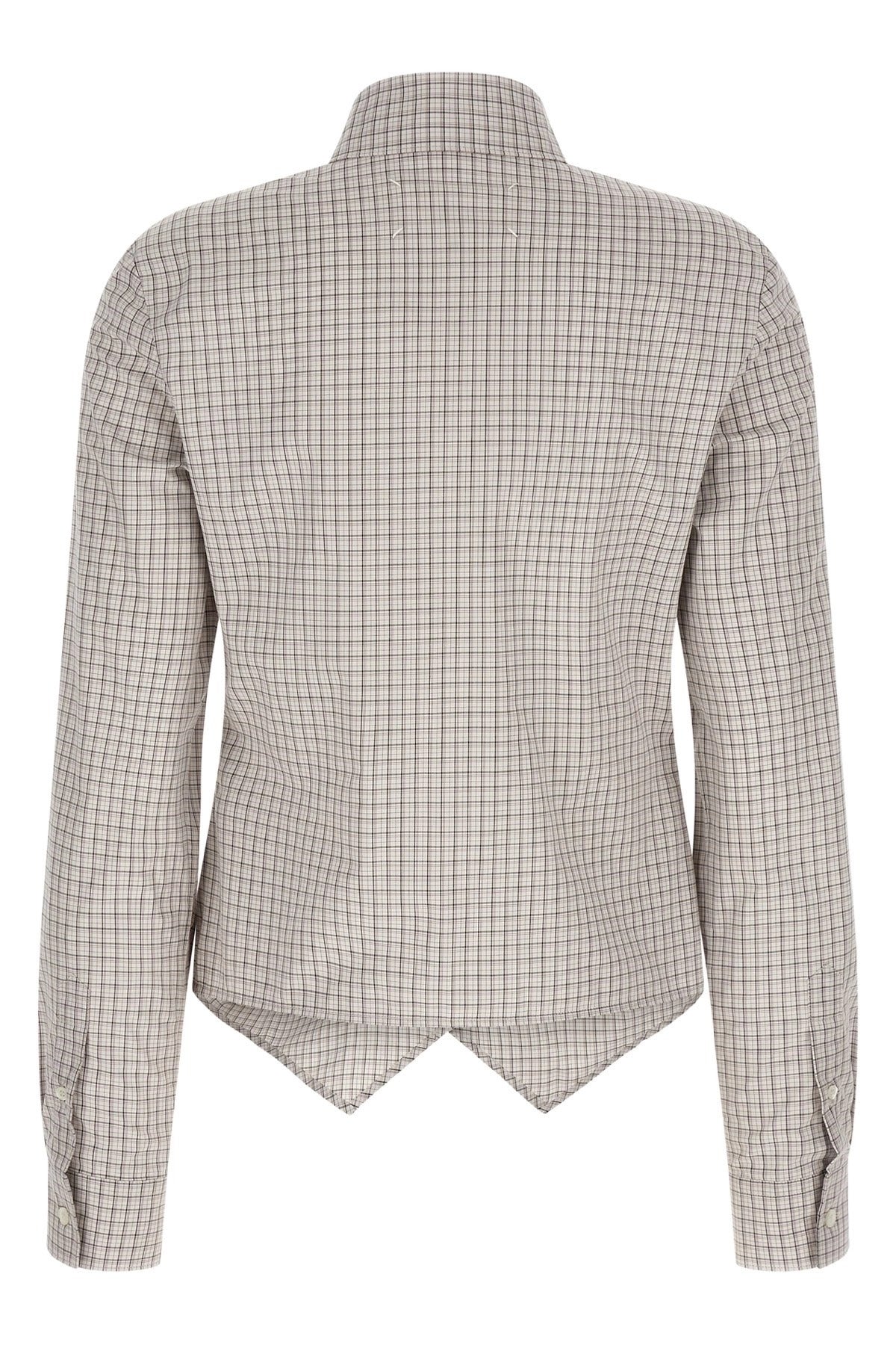 Maison Margiela Pointed Hem Check Shirt