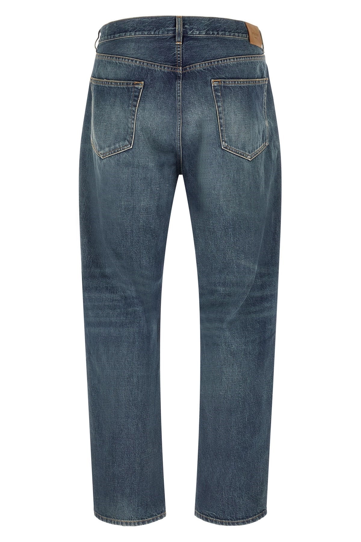 Saint Laurent Straight Leg Mid-Waist Jeans - alternate view